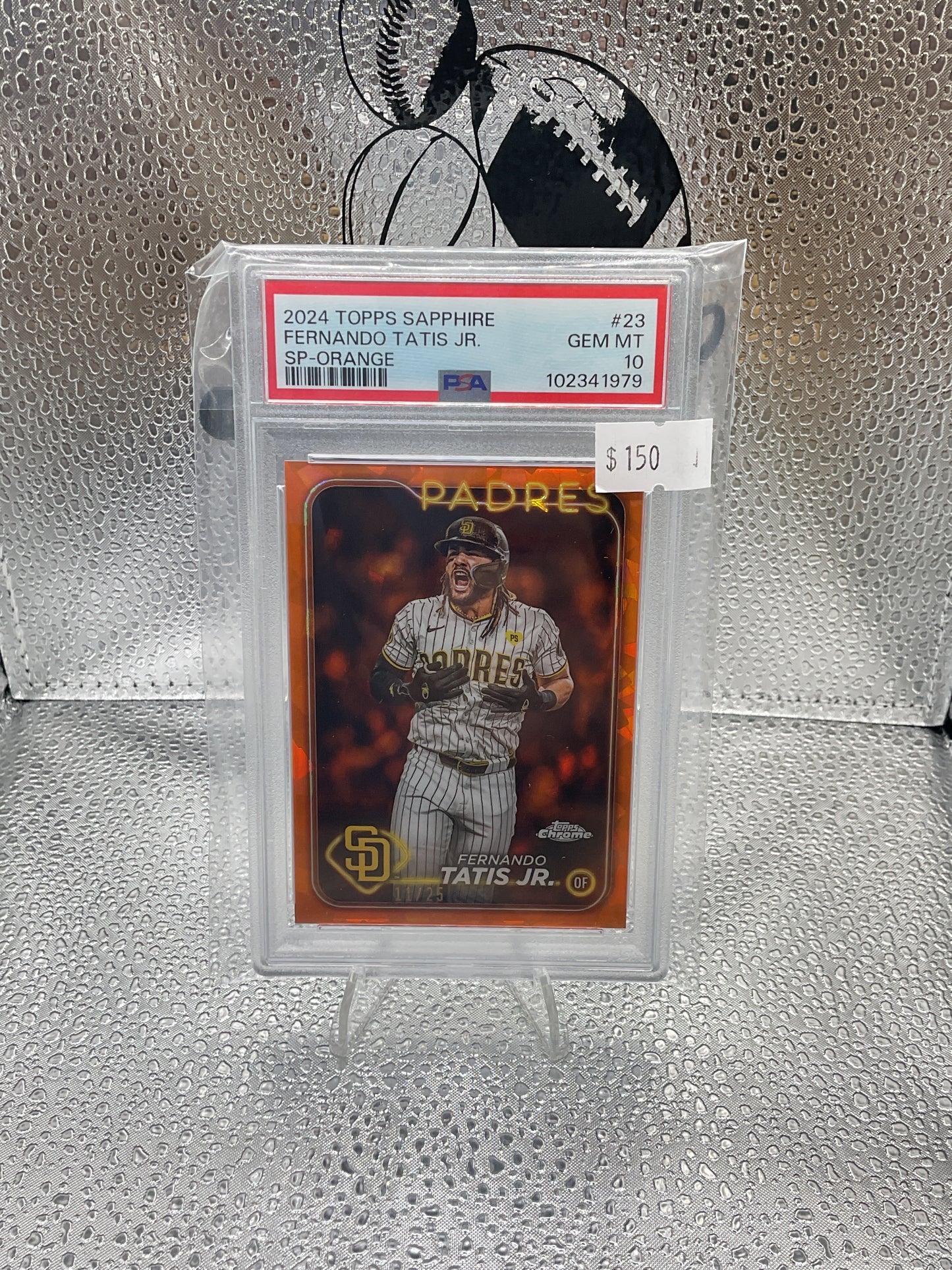 2024 Topps Chrome Sapphire Fernando Tatis Jr. Image Variation /25 PSA 10