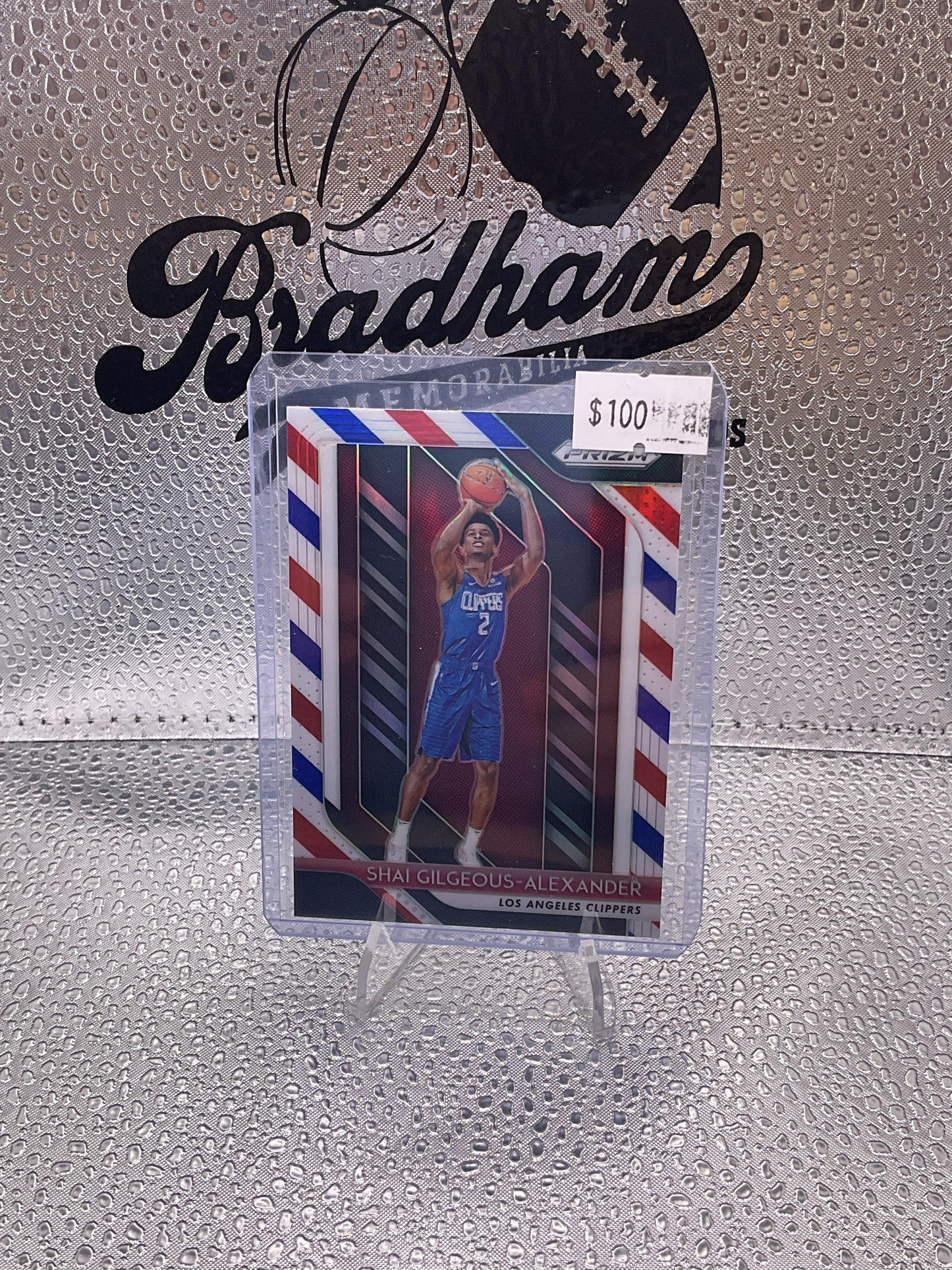 2018-19 Panini Prizm Shai Gilgeous-Alexander Prizm Red White and Blue RC #184