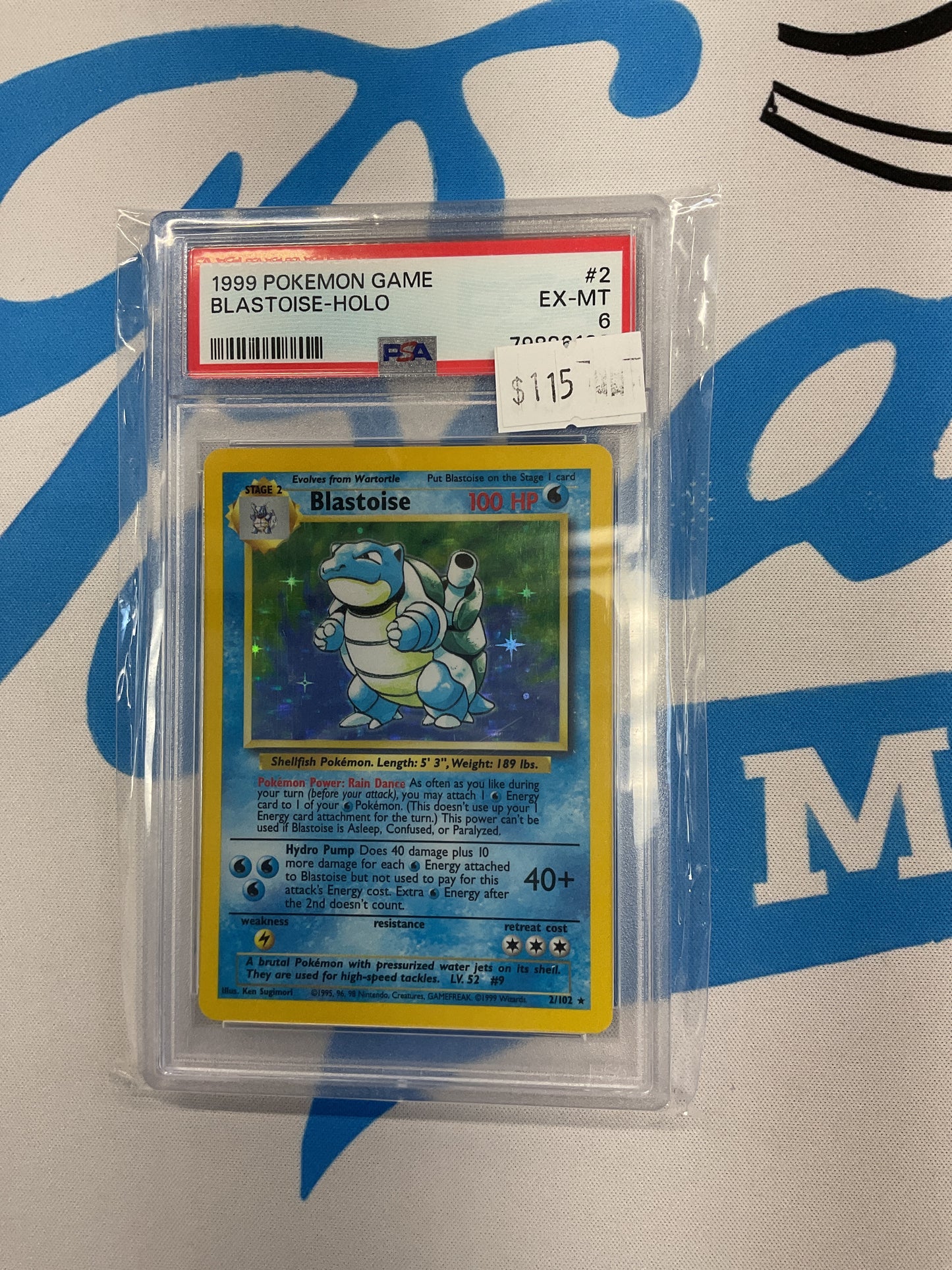Ex MT PSA 6 Blastoise