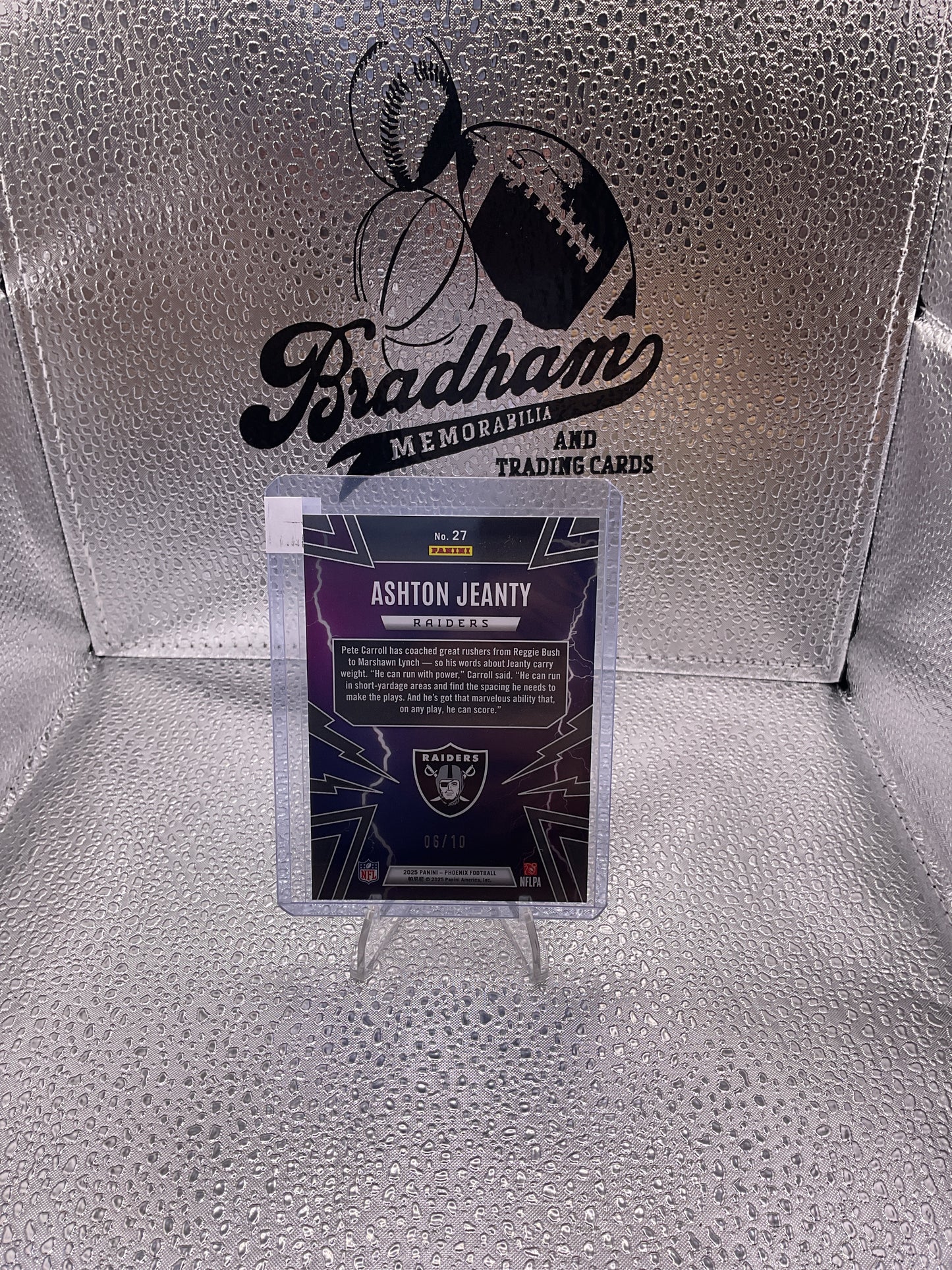 2025 Panini Phoenix Ashton Jeanty Thunderbirds Gold /10