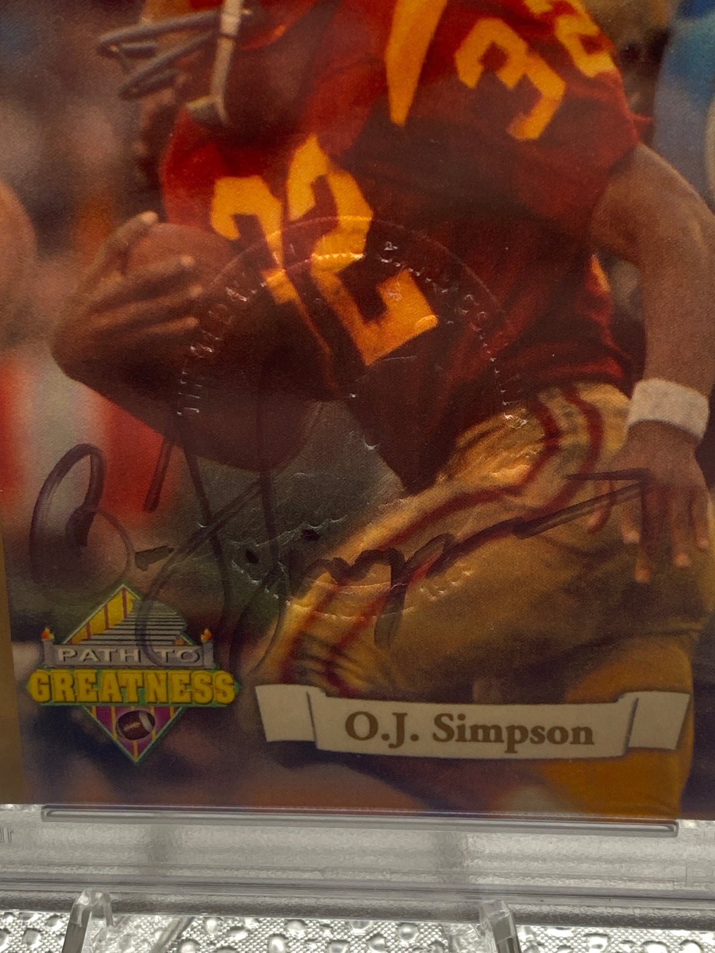 1994 Ted Williams Co O.J. Simpson Path to Greatness Nm 8 Auto 7