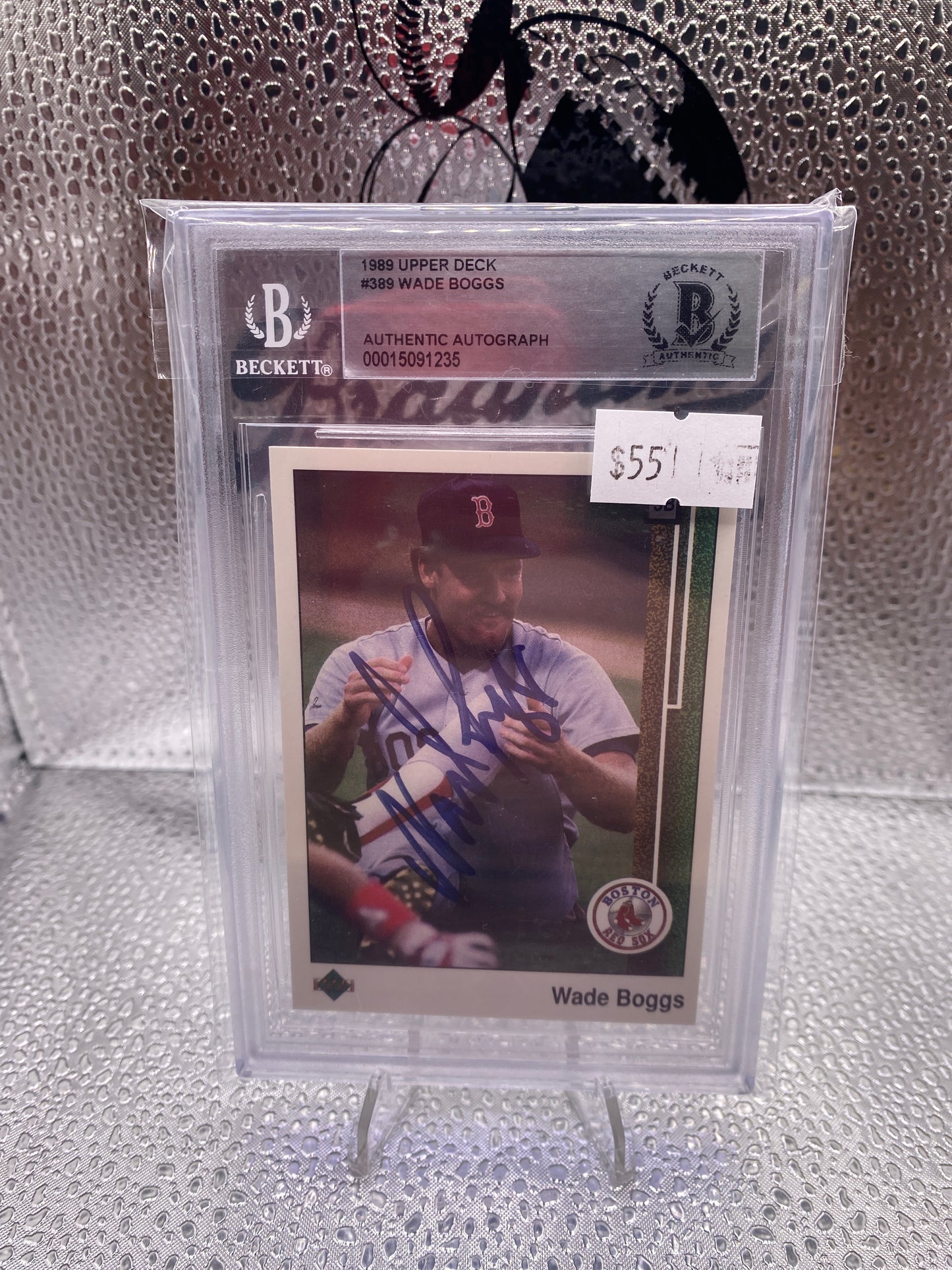 1989 Upper Deck Wade Boggs Auto Authentic