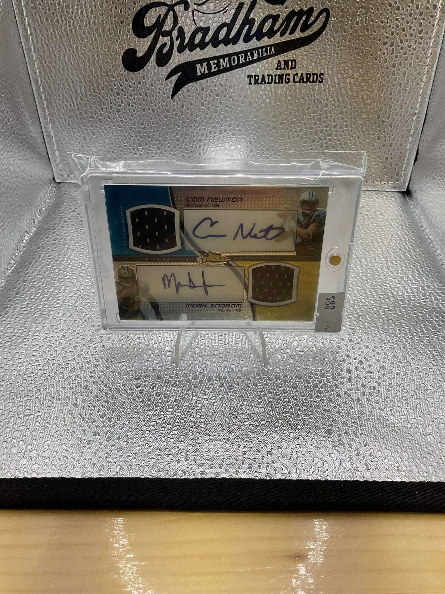 Cam Newton/ Mark Ingram Dual Patch Auto
