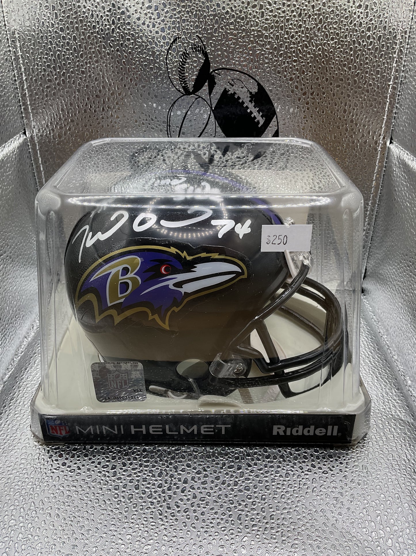 Michael Oher Signed mini helmet “The Blind Side” Baltimore Ravens