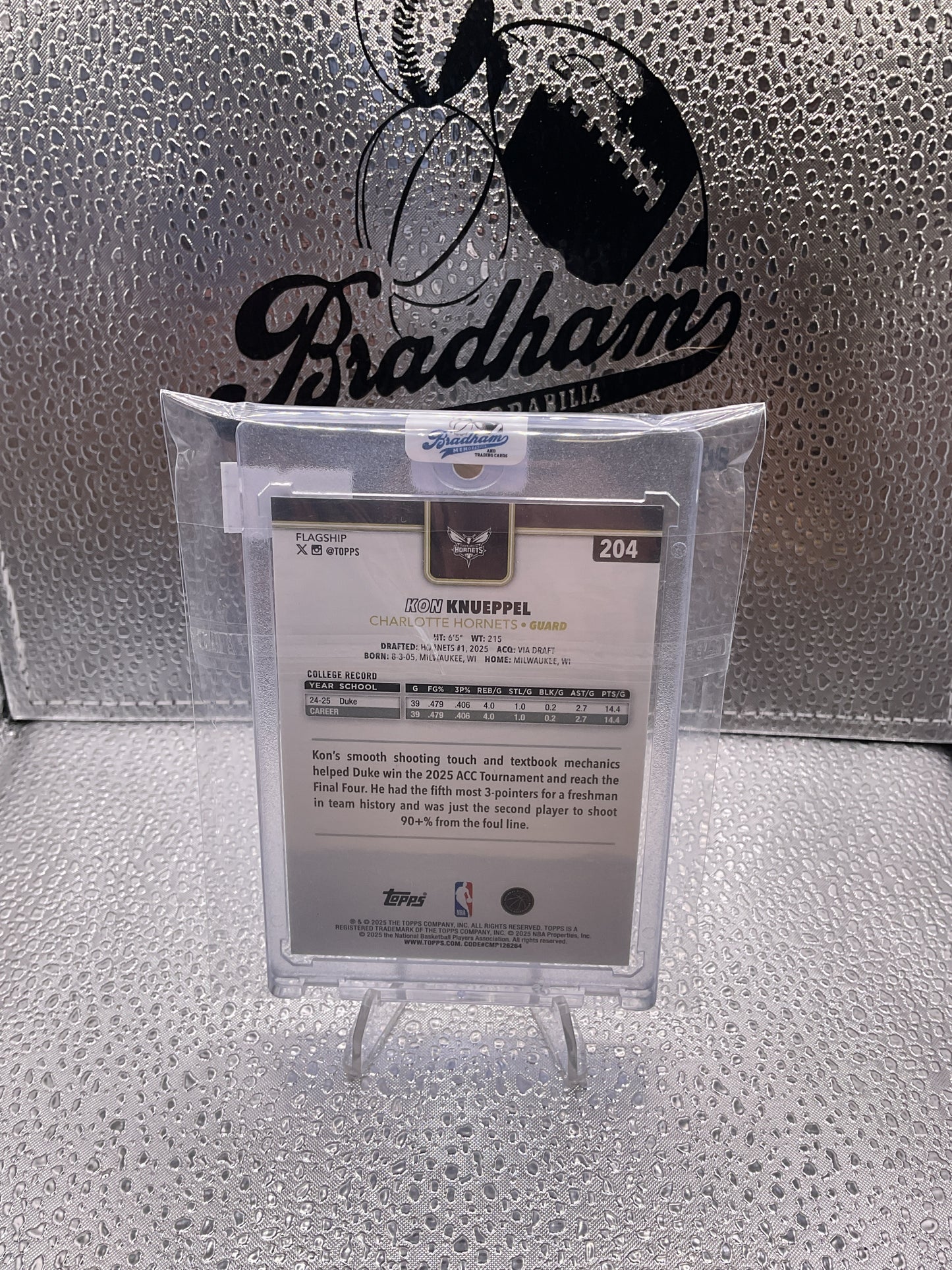Kon Knueppel 2025-26 Topps Blackout Shimmer /99 Black Friday Rookie RC #204