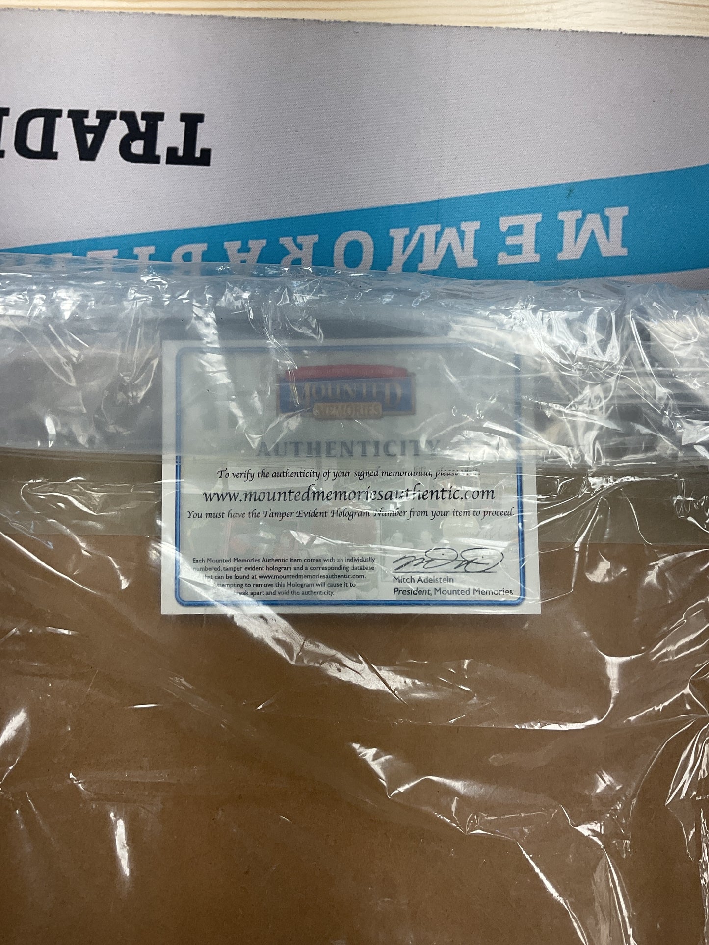 Eli Manning “The Scramble” Framed Auto /500 with COA