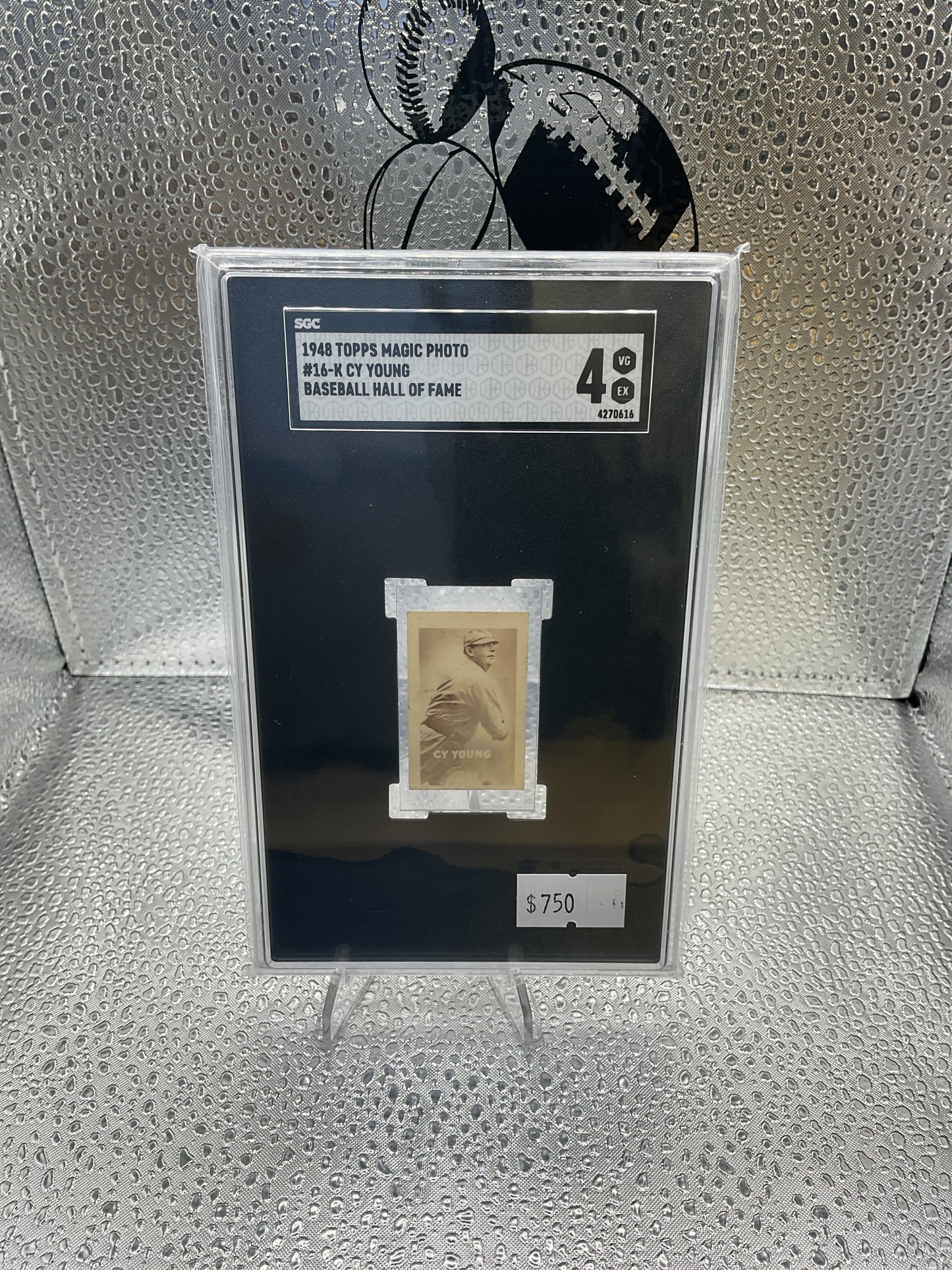 1948 Topps Magic Photo #16-K CY Young Baseball Hall of Fame (SGC 4)