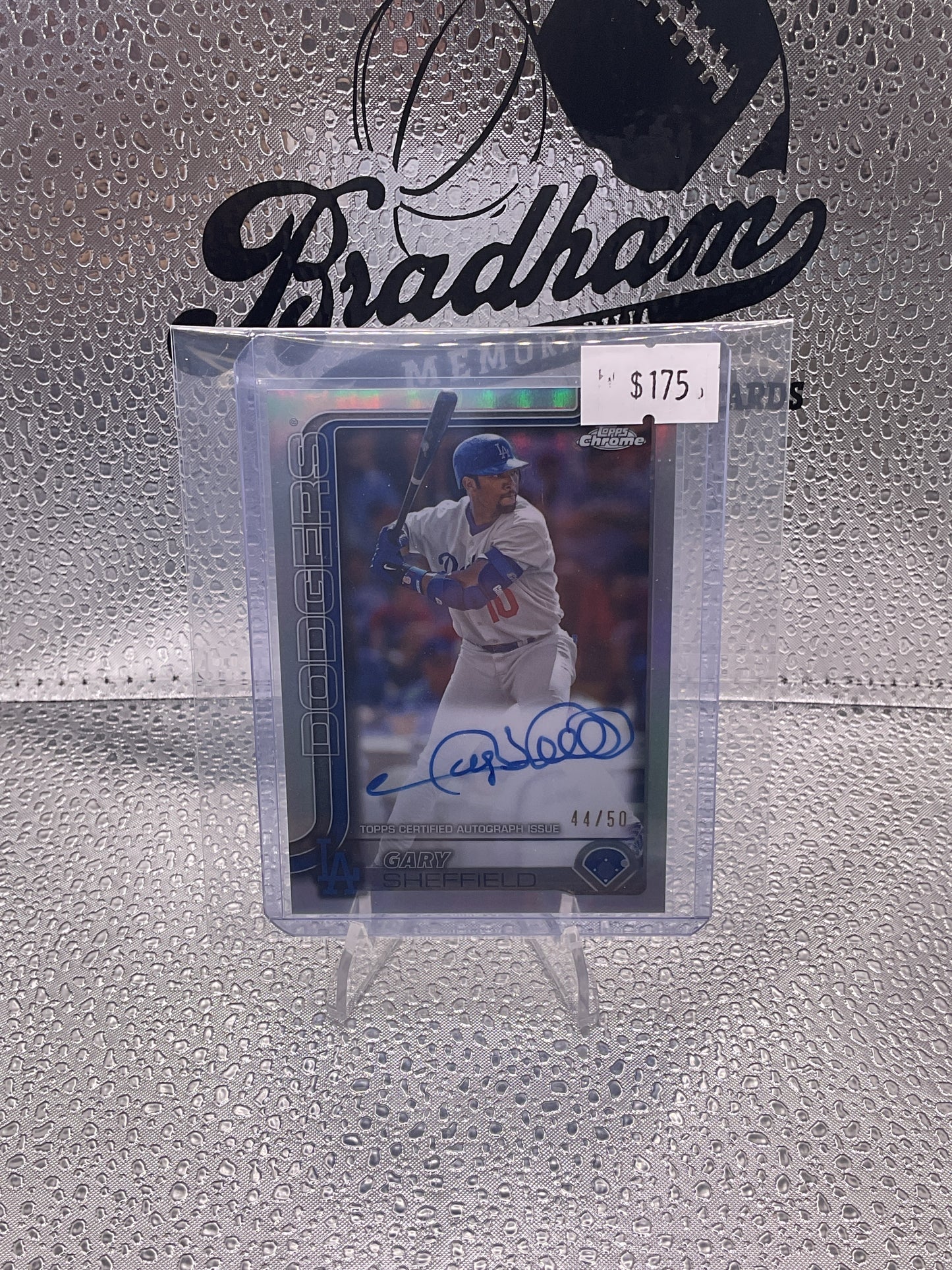 2025 Topps Chrome Legends Auto Gary Sheffield #44/50 Dodgers