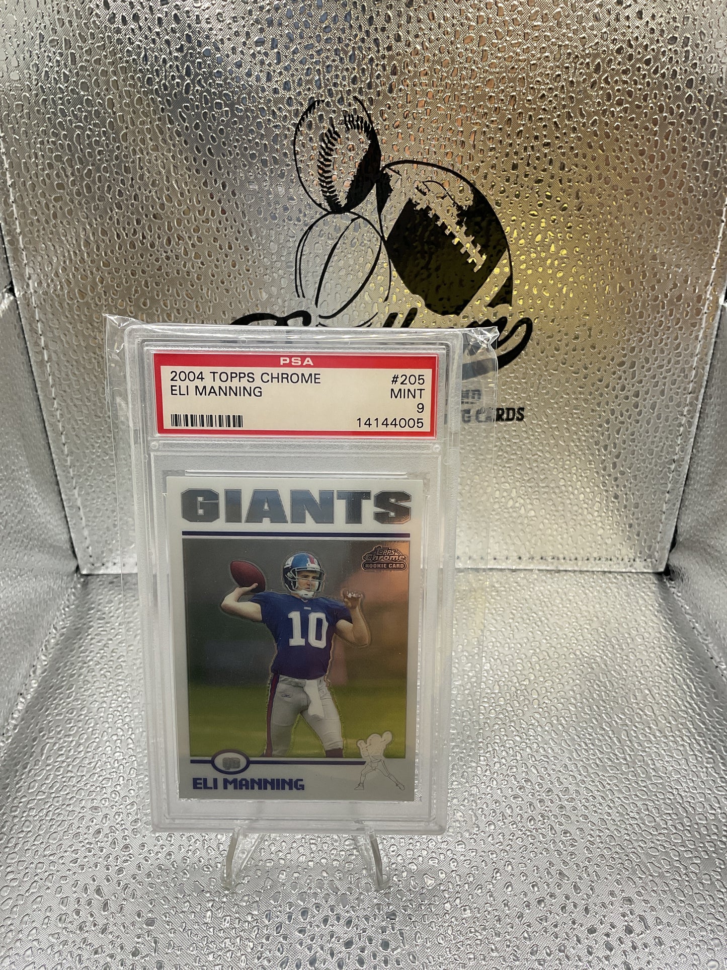 2004 Eli Manning PSA 9 Topps Chrome GIANTS Rookie Rc