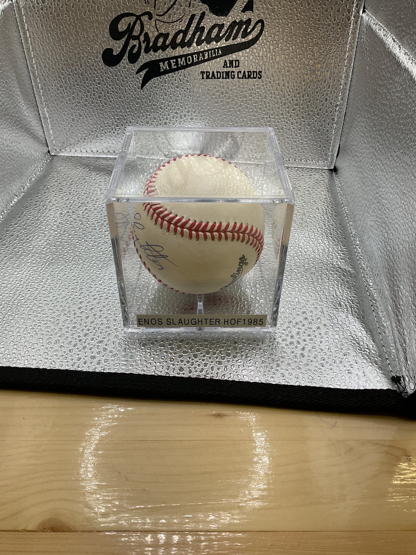 Enos Slaughter Signed Ball