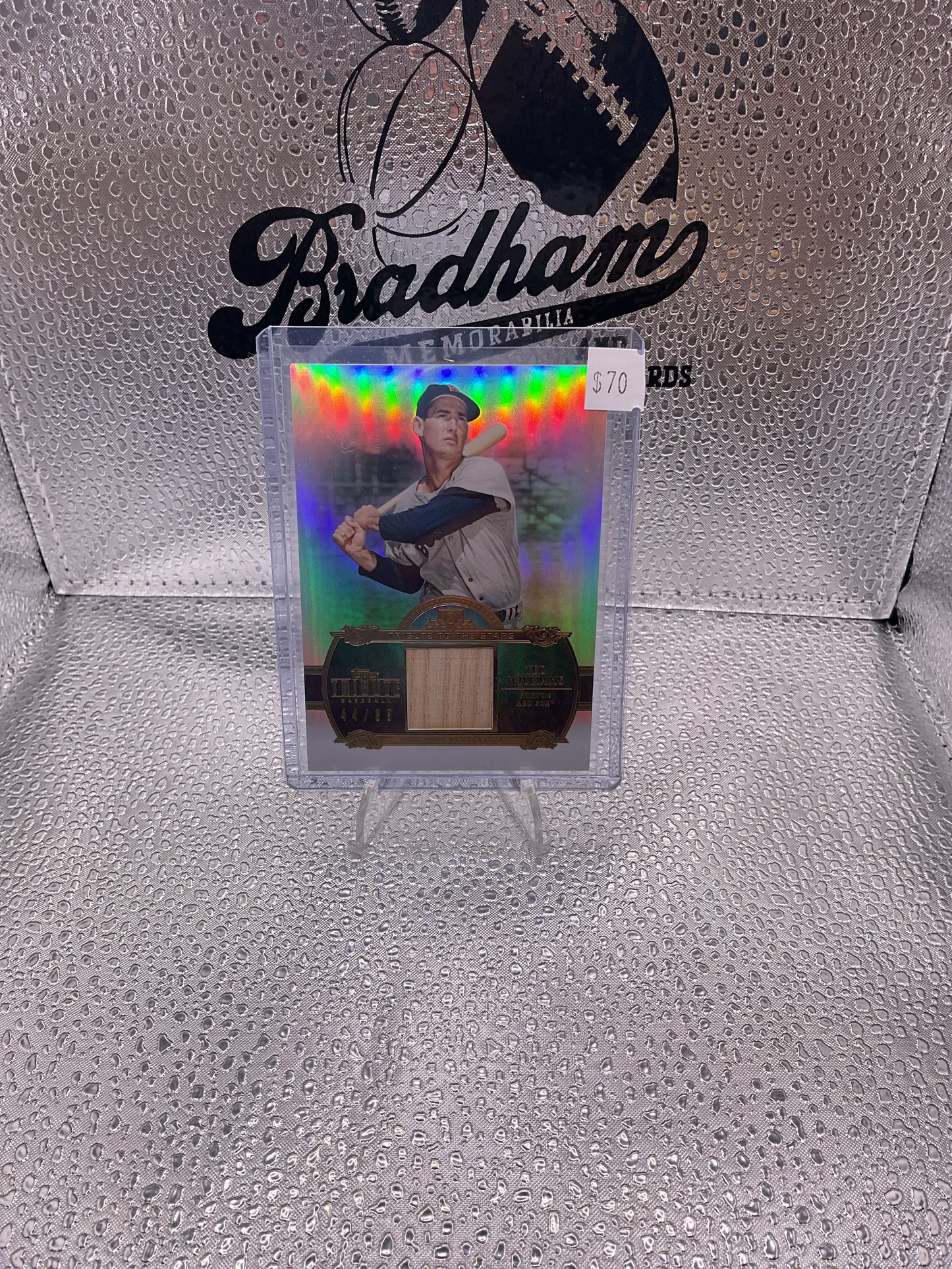Ted WILLIAMS 2013 Topps Tribute To the Stars Bat Relic 44/99 Red Sox HOFer