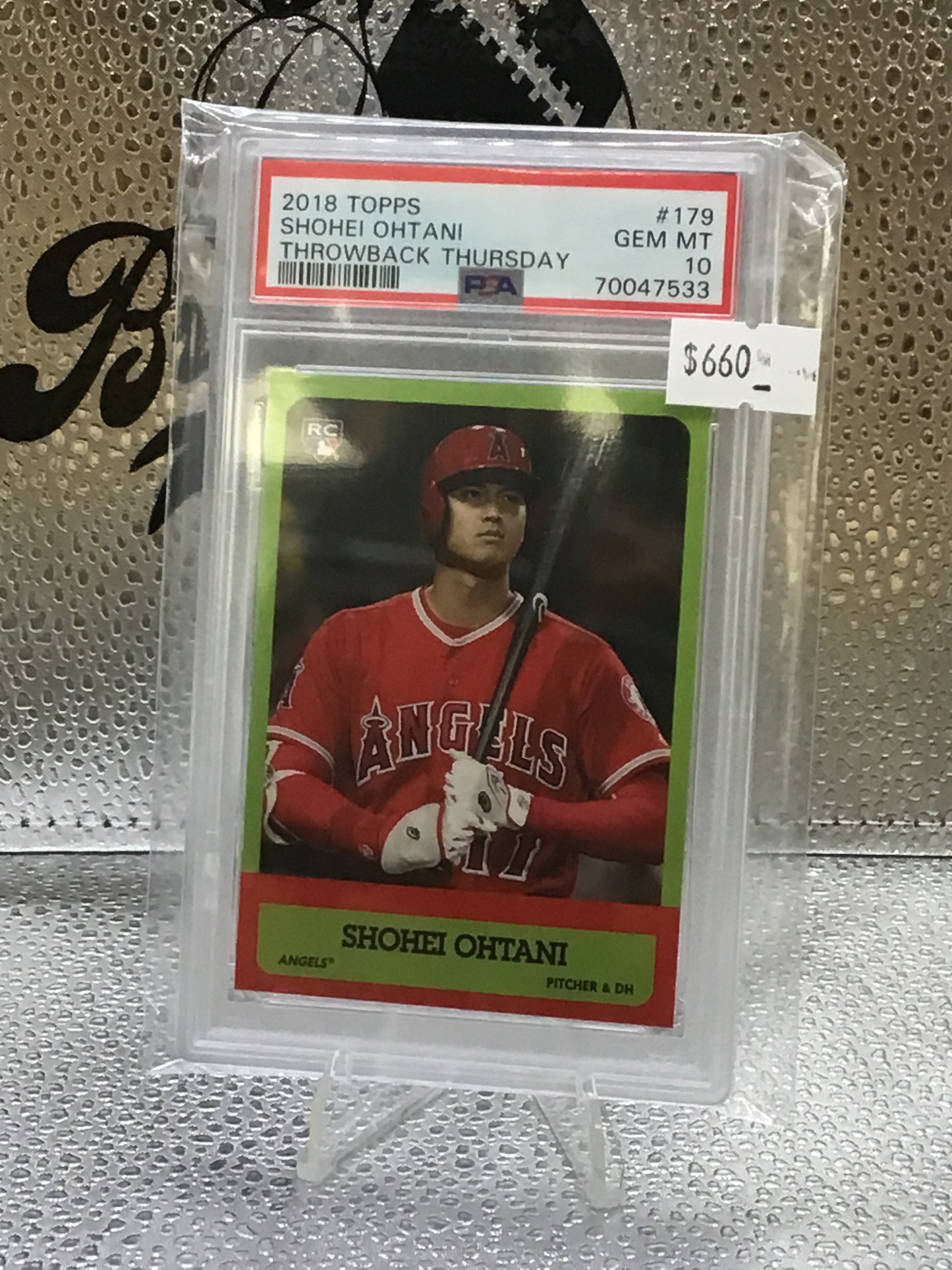 2018 Topps Shohei Ohtani Throwback Thursday Rc gem mint 10 PSA