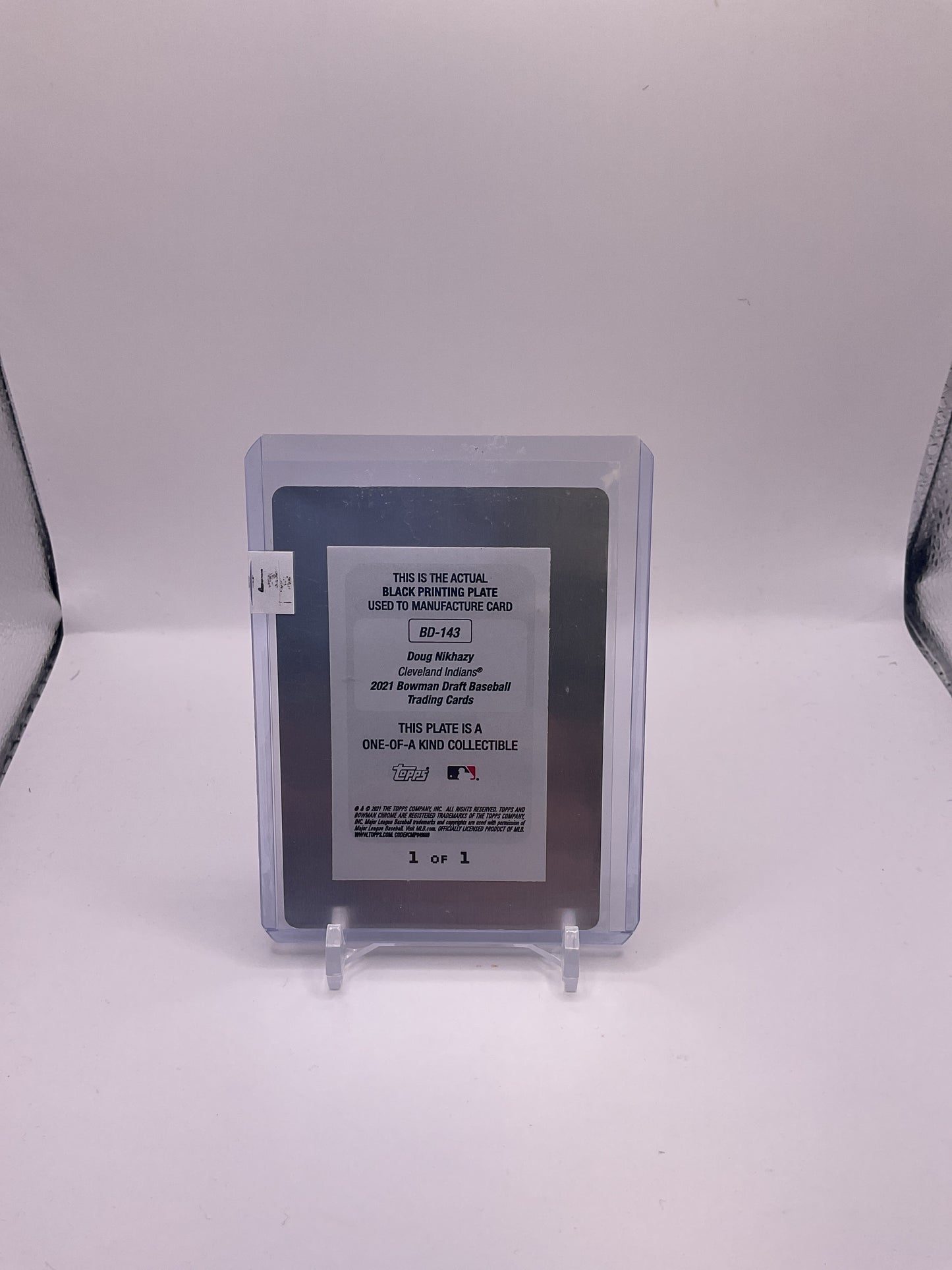 Doug Nikhazy 1/1 Printing Plate #BD-143