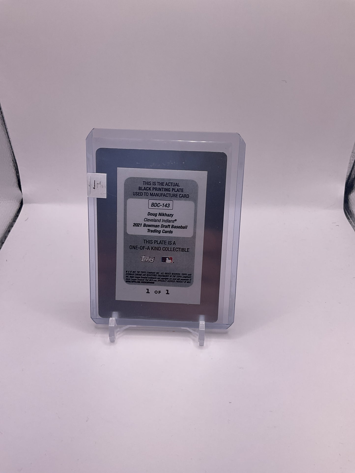 Doug Nikhazy 1/1 Printing Plate BDC-143