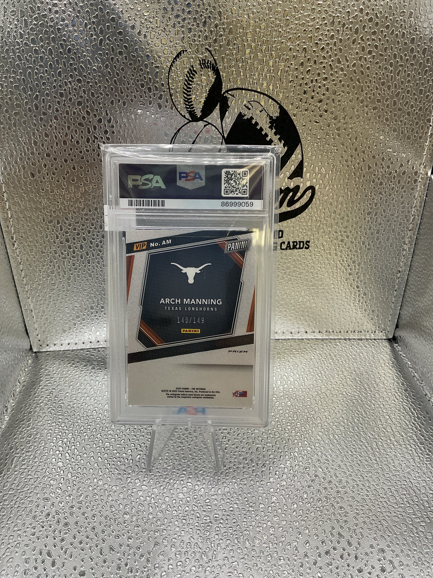 Arch Manning /149 Blue Sparkle Rated Prospect PSA 10