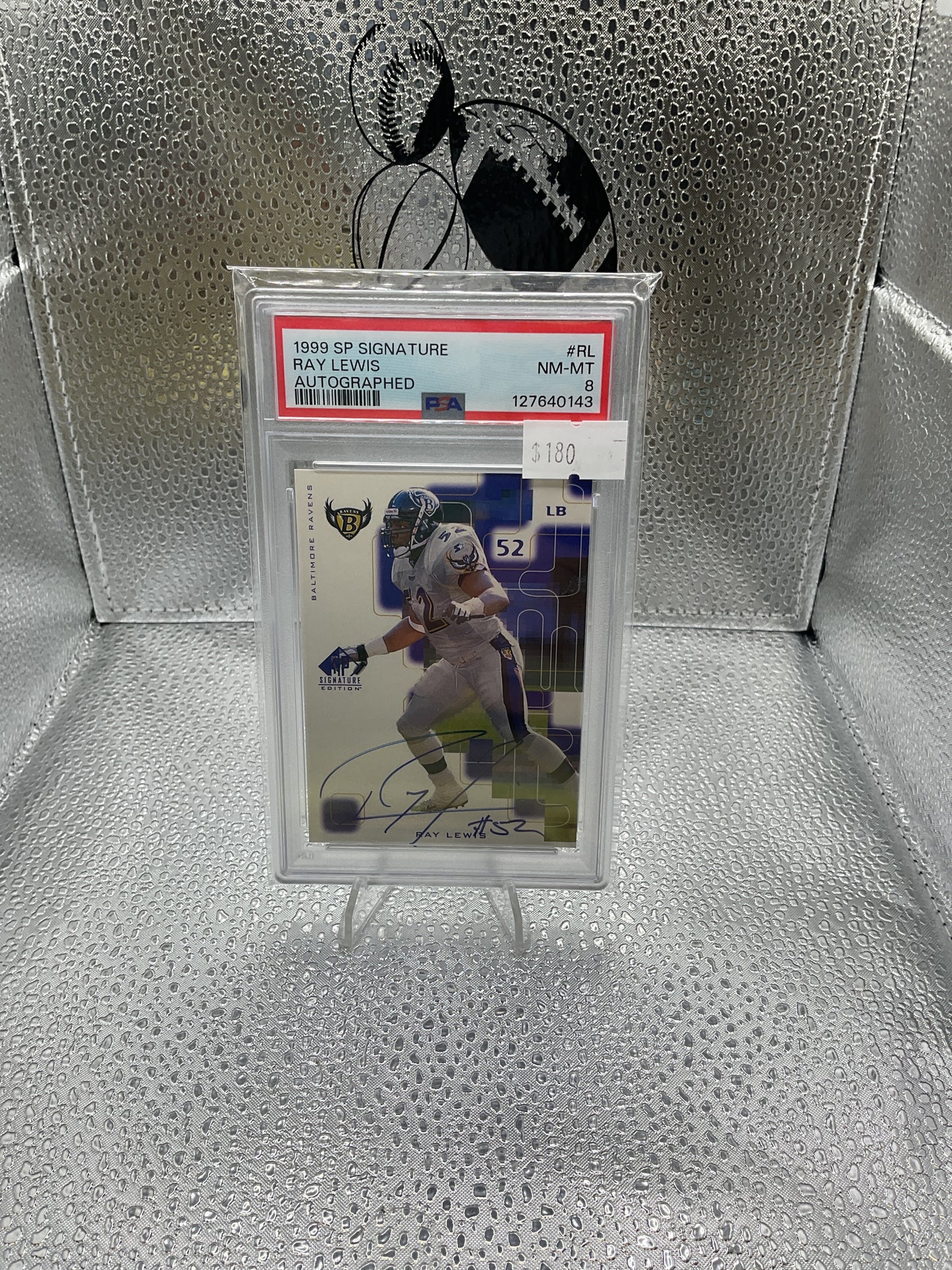 Ray Lewis On Card Auto PSA 8 #RL
