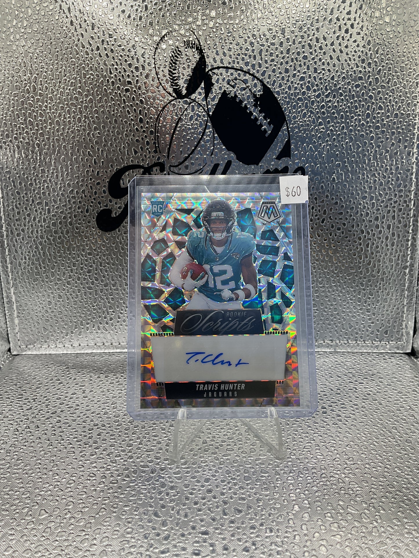 2025 Panini Mosaic Rookie Scripts Travis Hunter #RS-THR Auto RC
