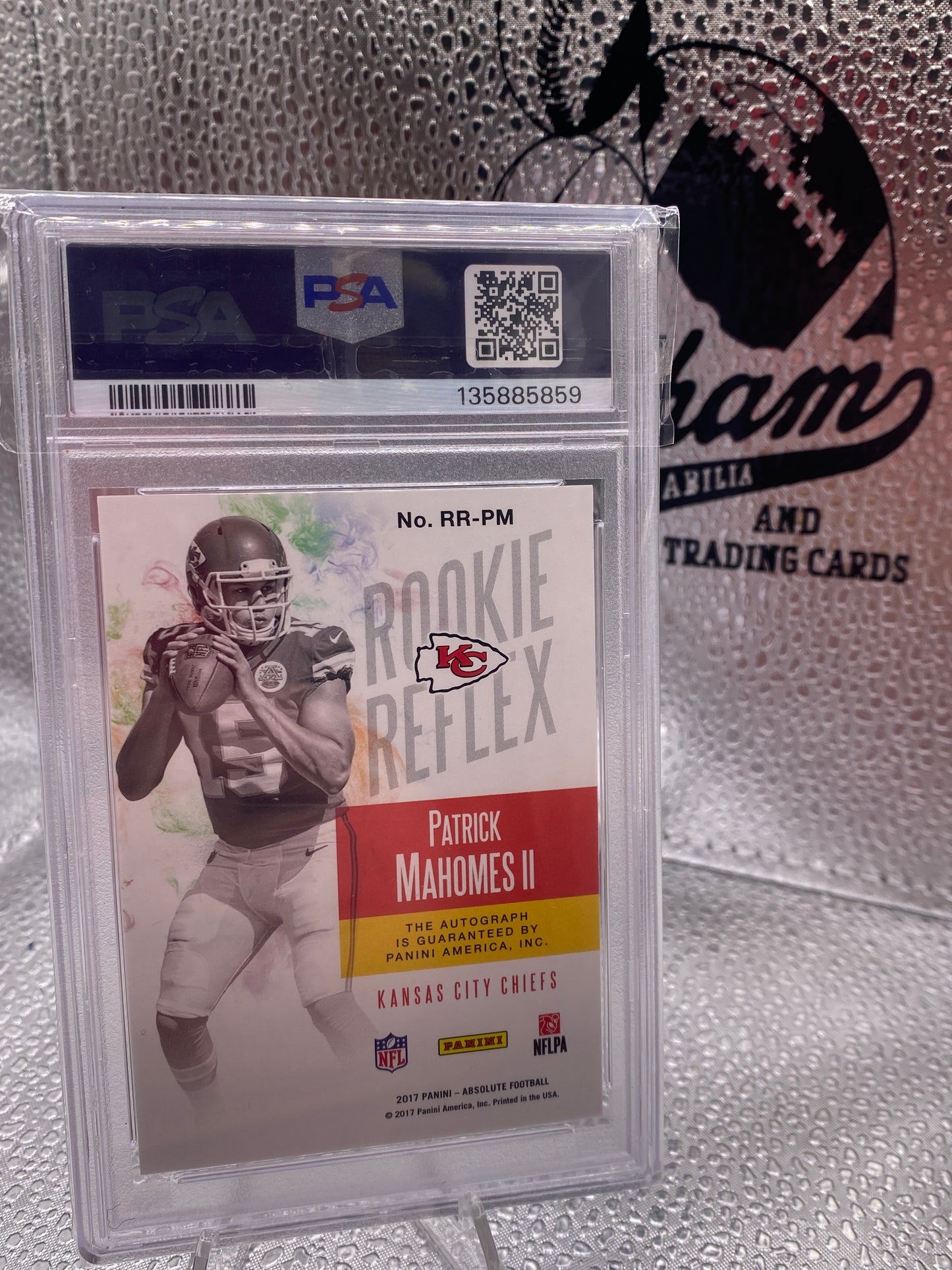 Patrick Mahomes ll Absolute Football Rookie Reflex /100 Auto