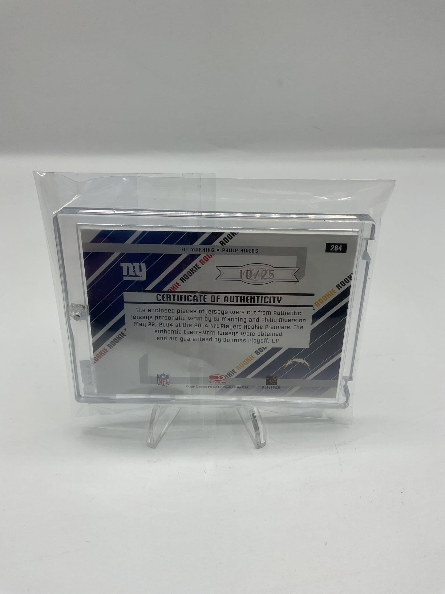 Eli Manning/ Philip Rivers Dual Patch /25 #284