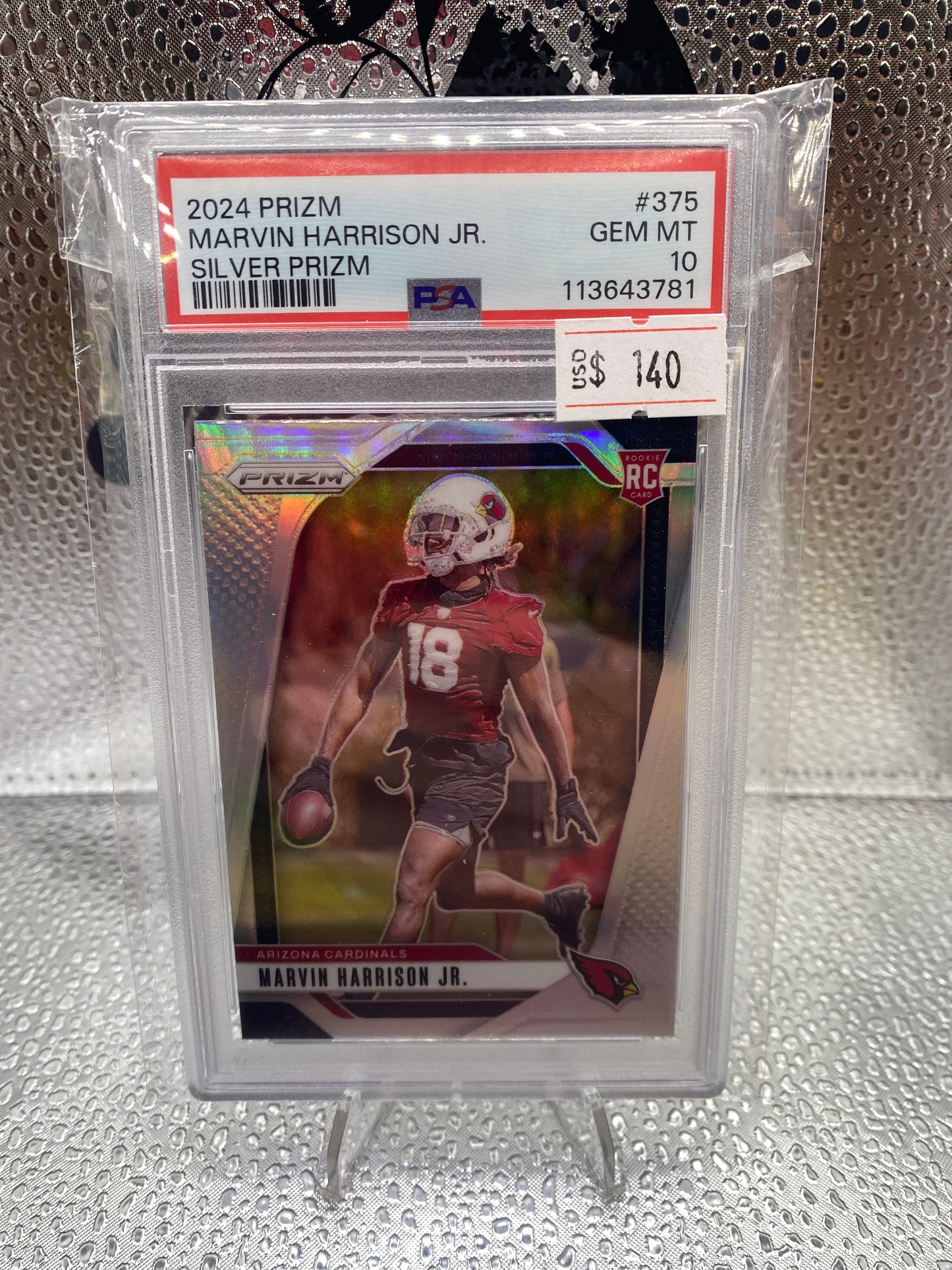 2024 Prizm Marvin Harrison Jr. Silver Prizm Gem Mint 10