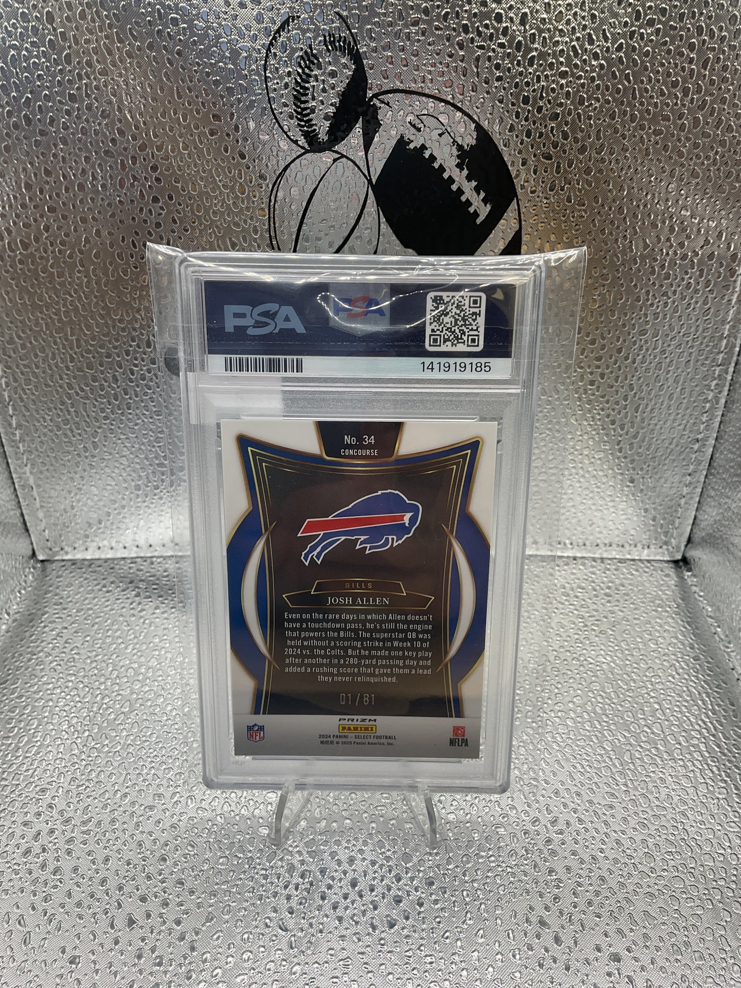 Josh Allen Dragon Scale Prizm PSA 10 #34