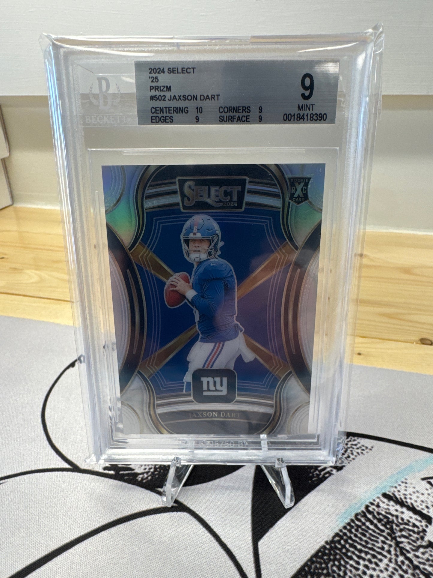 2024 Select Jaxson Dart XRC Beckett 9