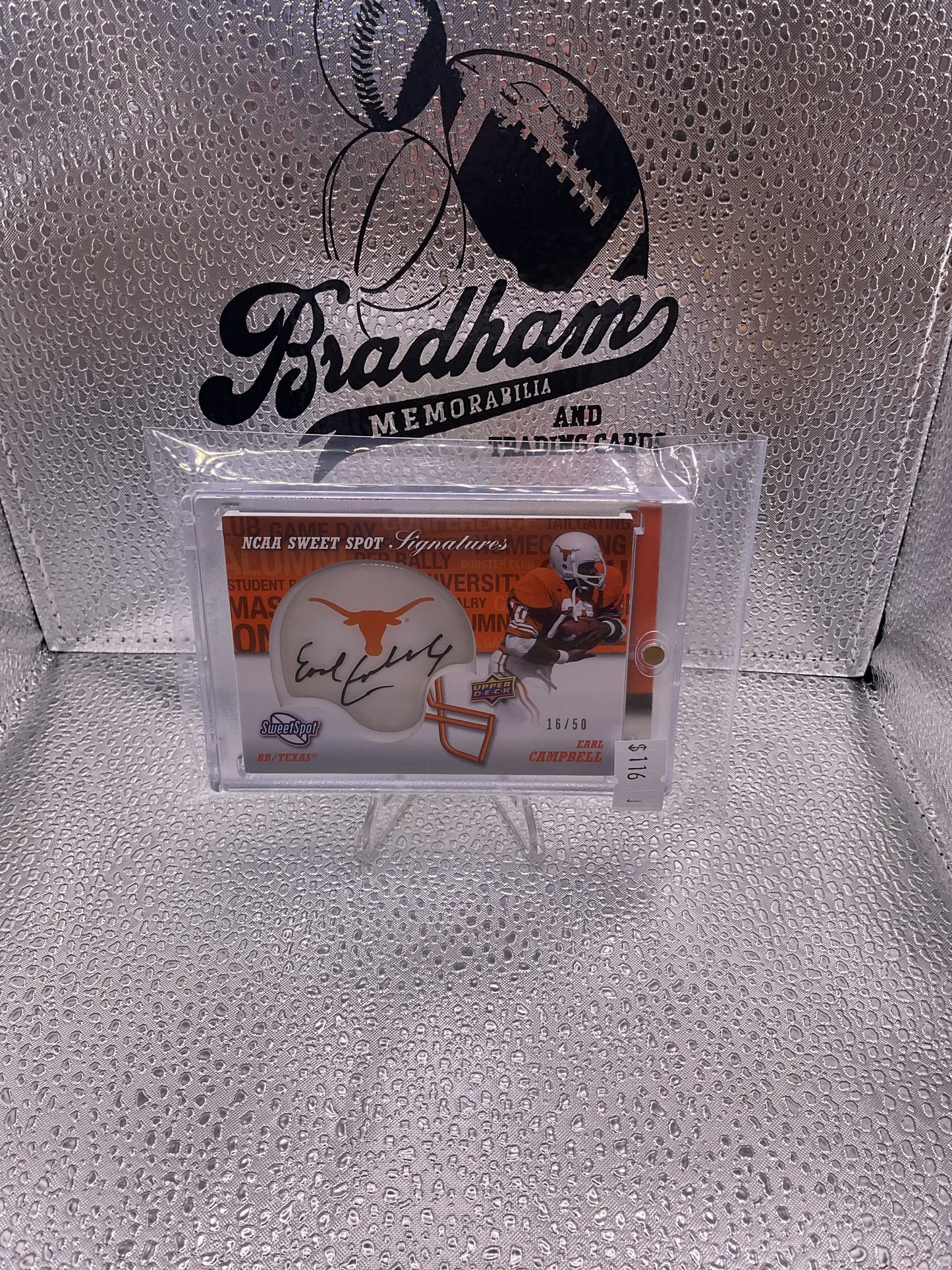 2011 Upper Deck SS-EC EARL CAMPBELL NCAA Sweet Spot Signatures 16/50