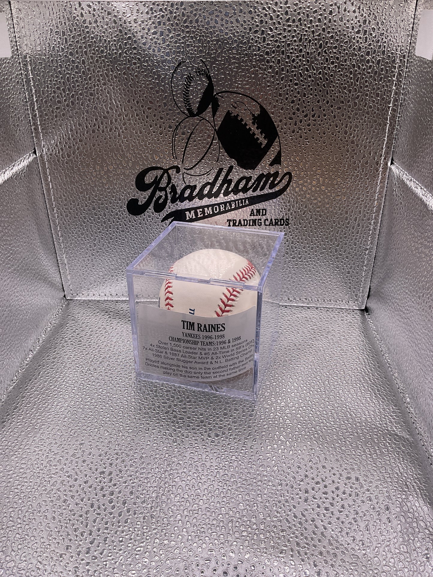 Tim Raines auto baseball