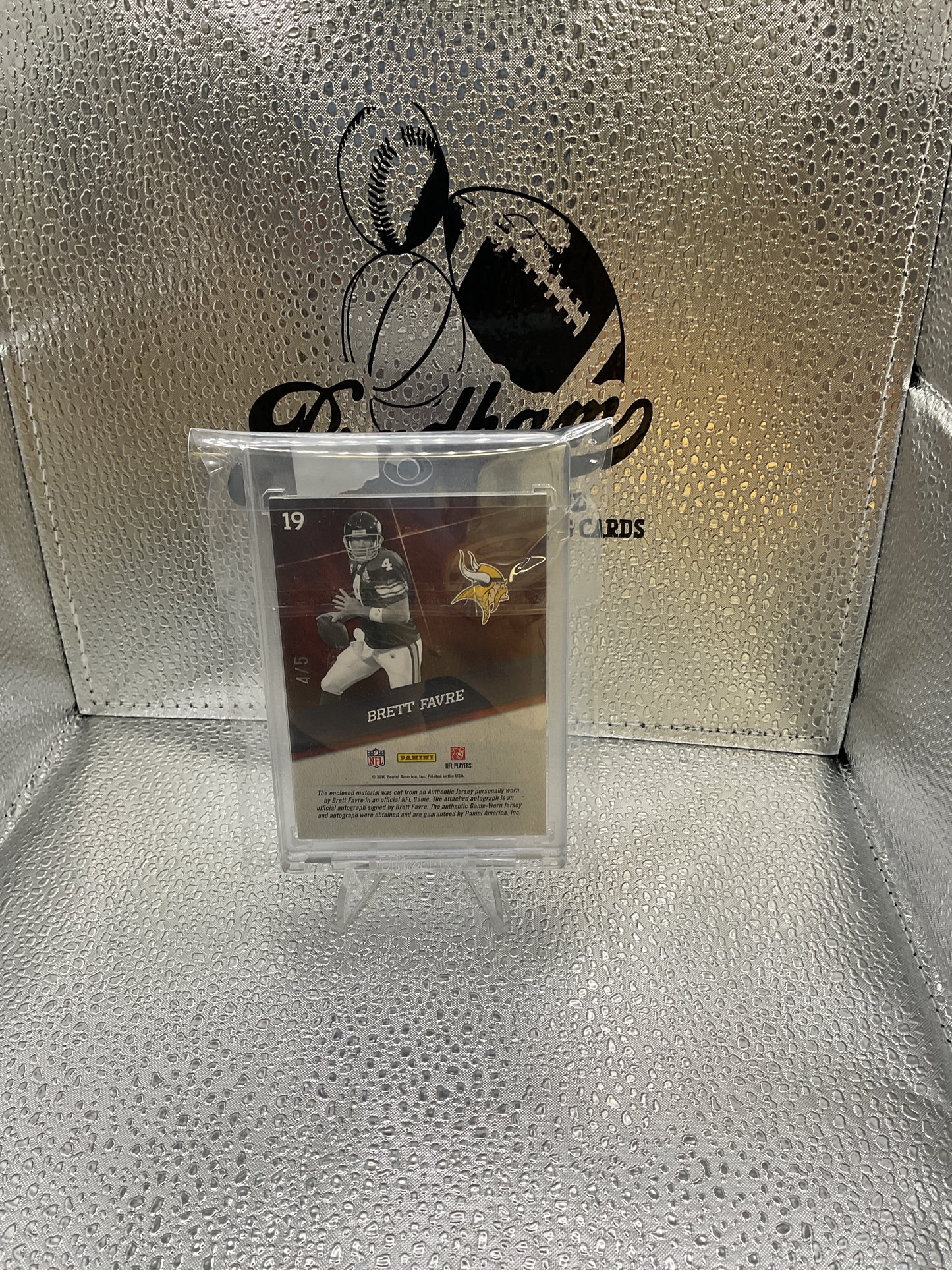 Brett Favre /5 Patch Auto #19