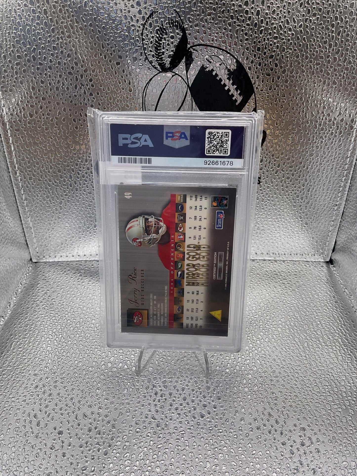 Jerry Rice Mirror Gold PSA 9 #49