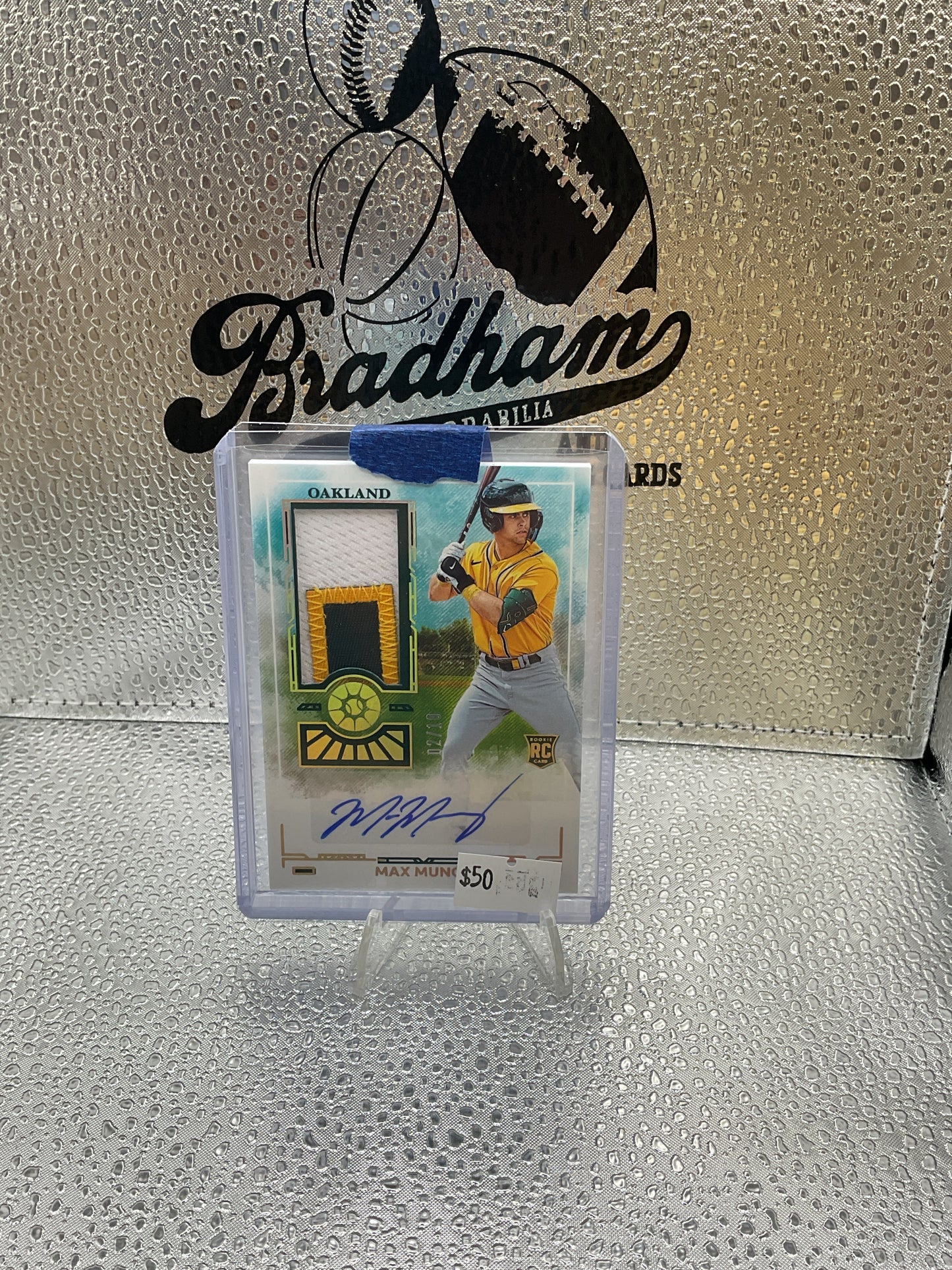 2025 Max Muncy Oakland A’s Boys of Summer 3 Color Jersey Patch Auto /10 PM-MMC