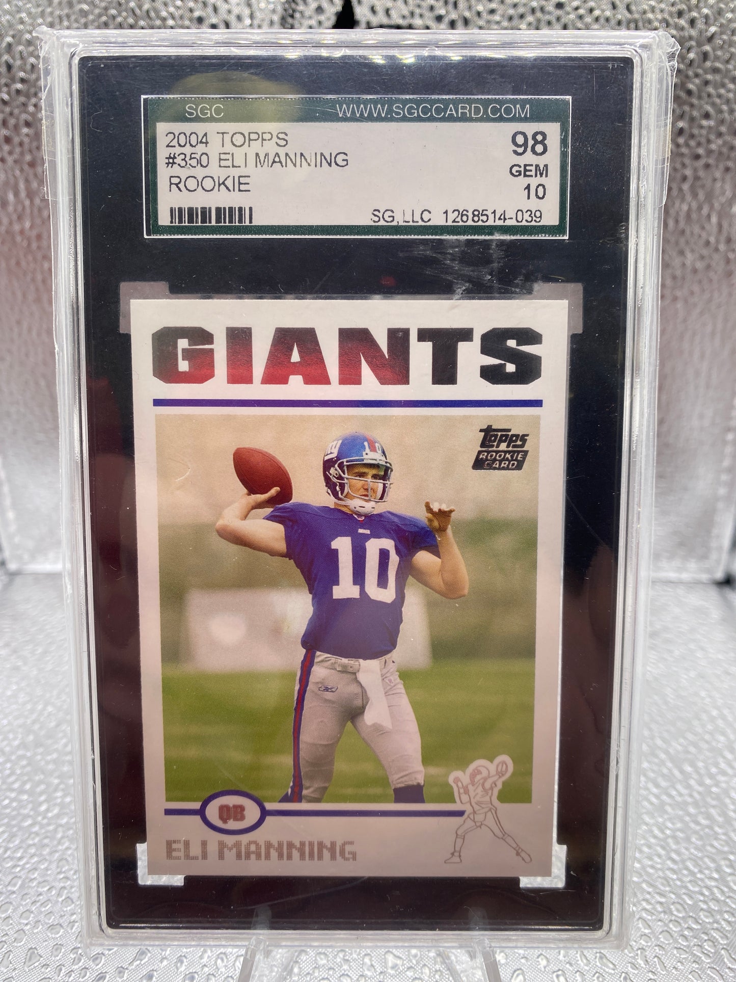 2004 Eli Manning Topps Rookie SGC 10