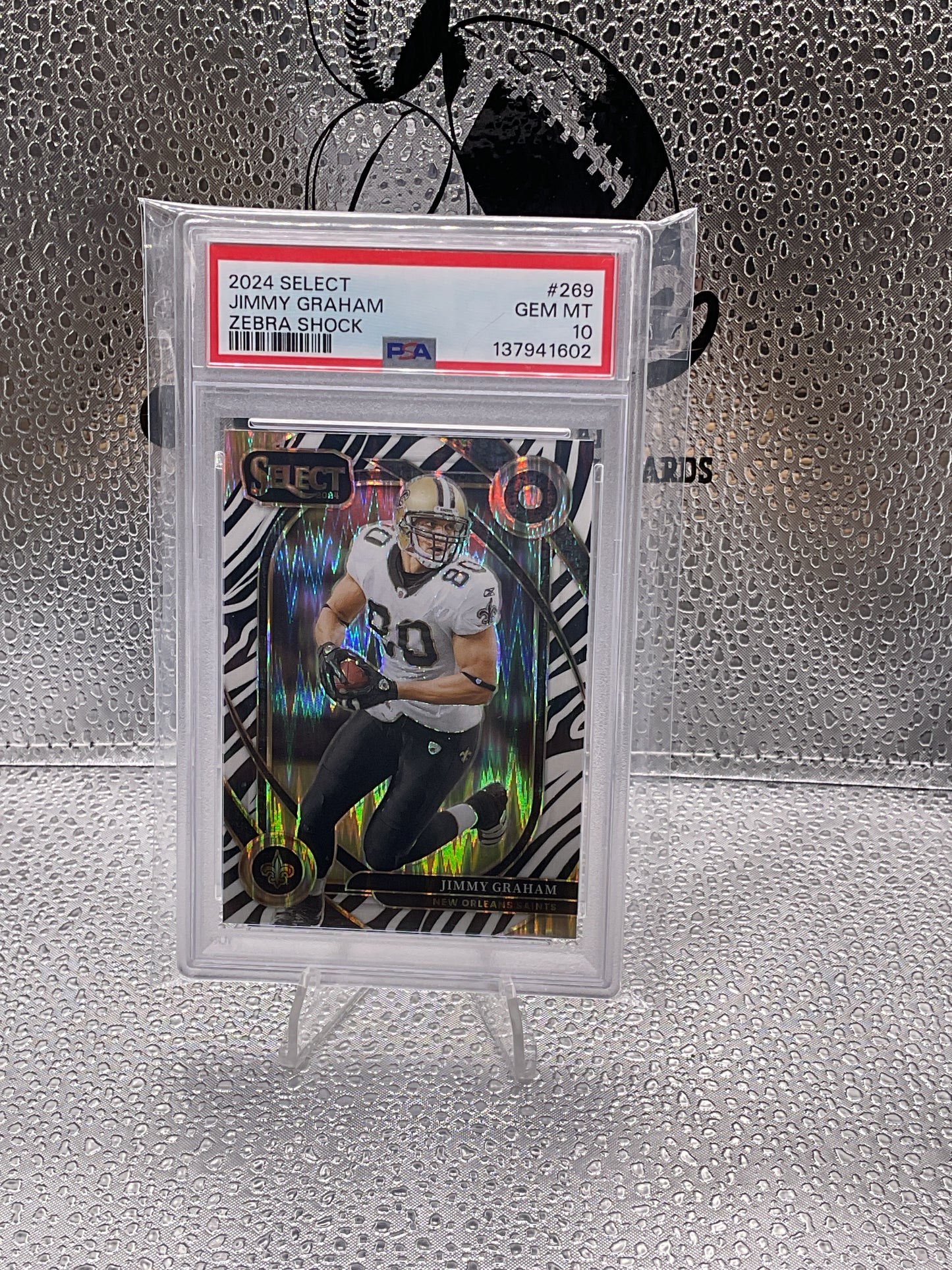Jimmy Graham PSA 10 Zebra Shock 2024 Select