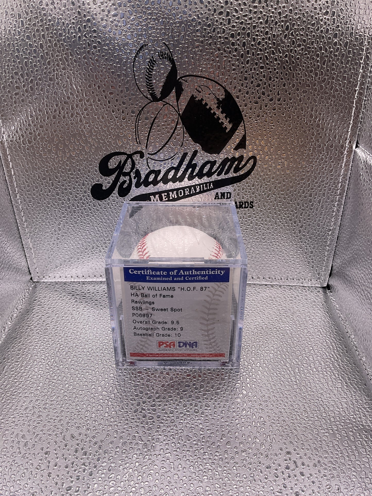 Billy Williams auto baseball