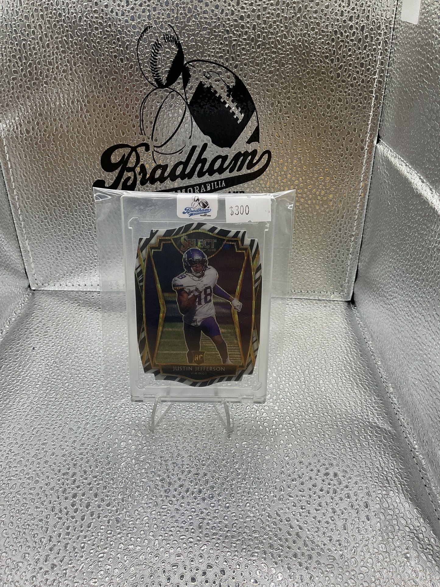 Justin Jefferson Zebra Die Cut #161 2020 Select