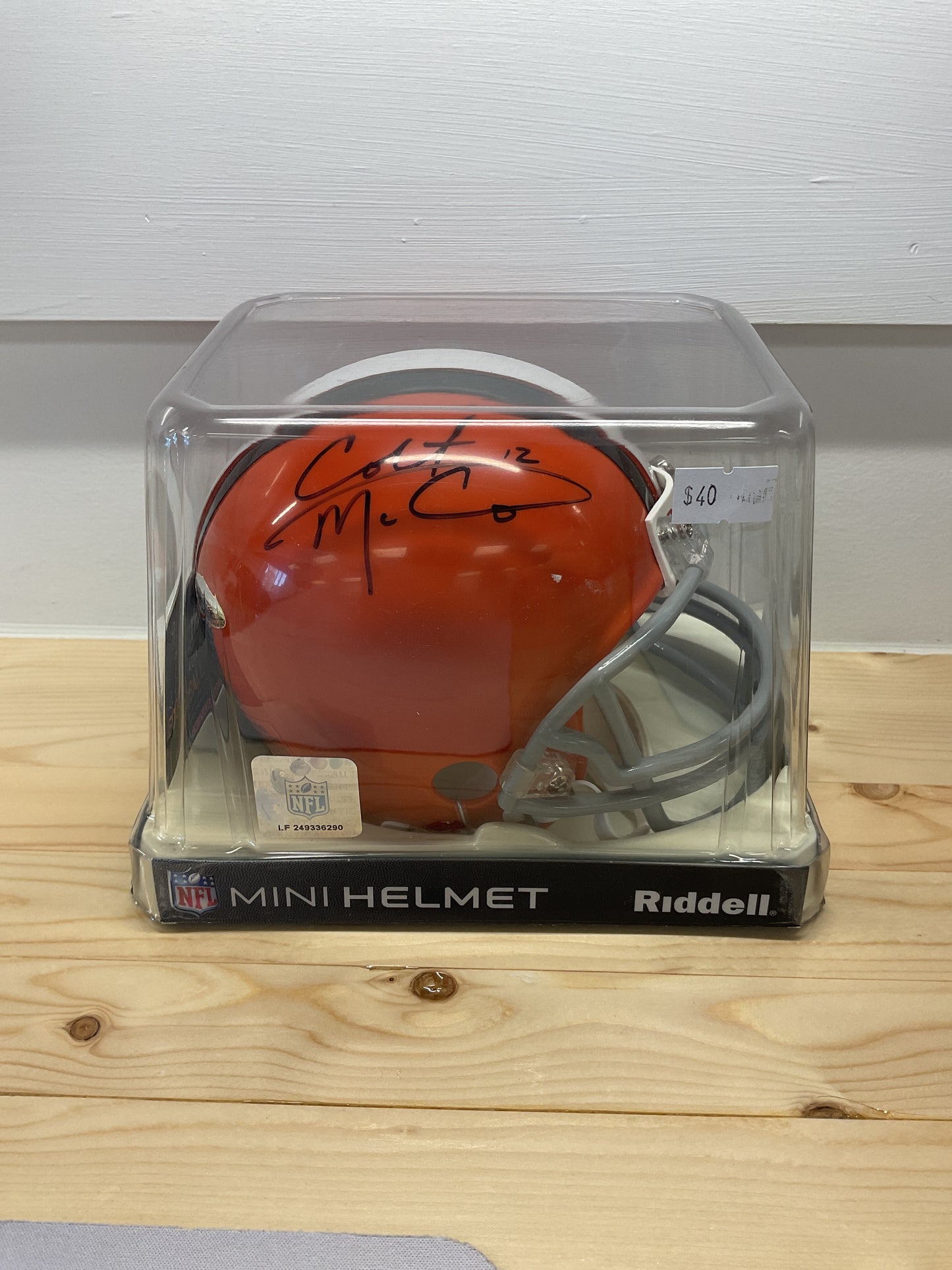 Colt McCoy Signed Cleveland Browns Mini Helmet