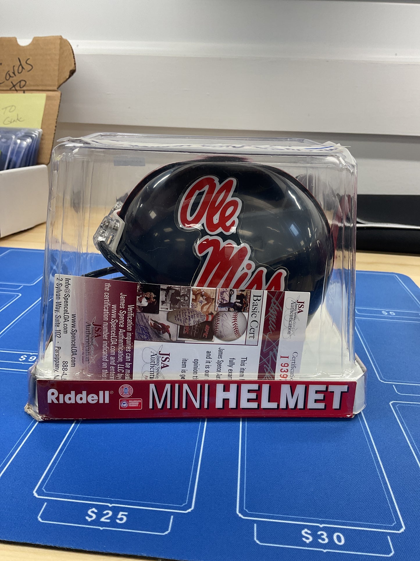 Dexter McCluster Signed Mini Helmet With COA