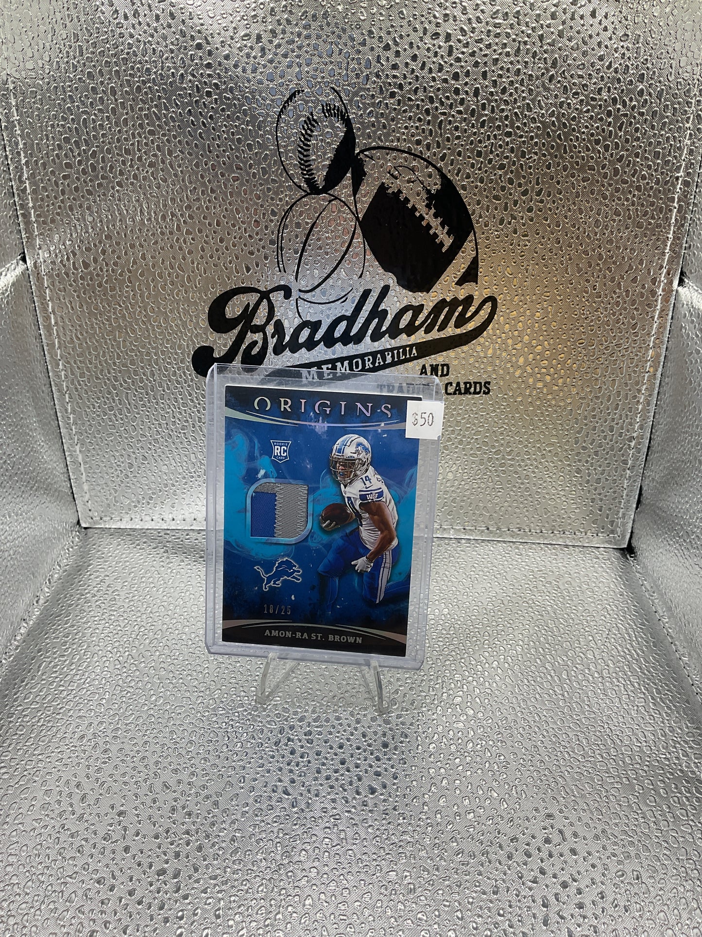 2021 Panini Origins Amon-Ra St. Brown
#RP-ASB 2 Color Patch /25 Detroit Lions