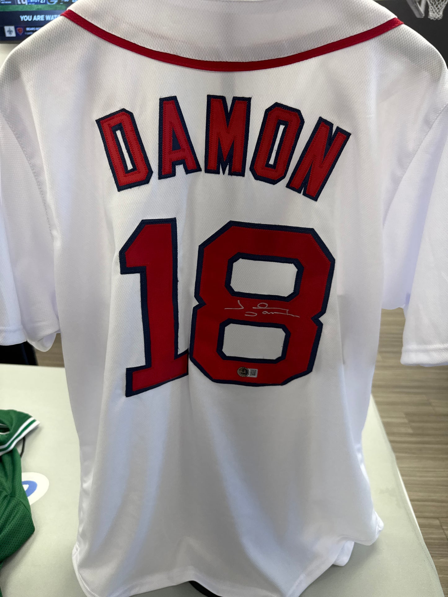 Johnny Damon Autographed Jersey