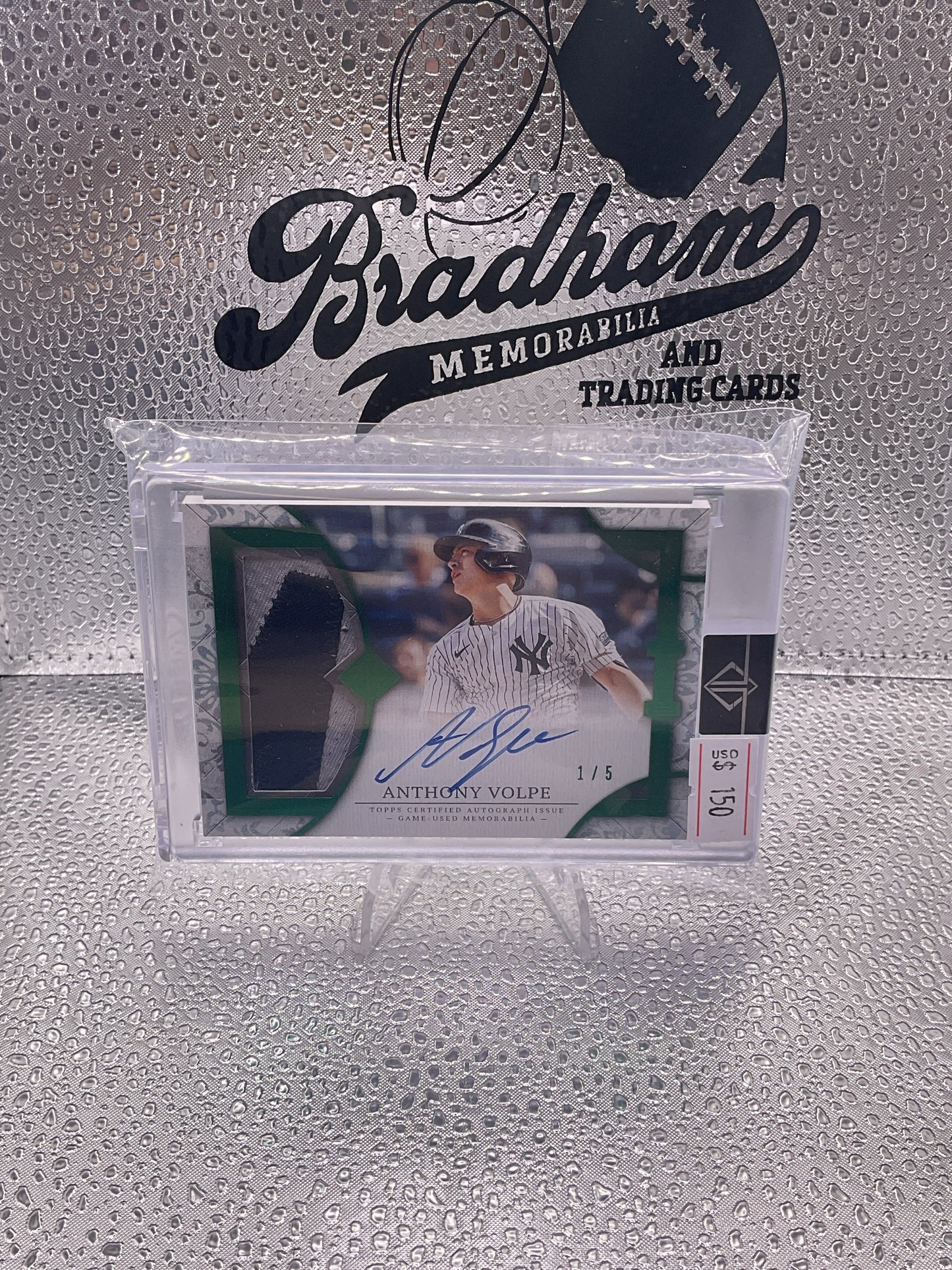 2024 Topps Transcendent Relic
Autographs Anthony Volpe GAME USED
PATCH AUTO /5