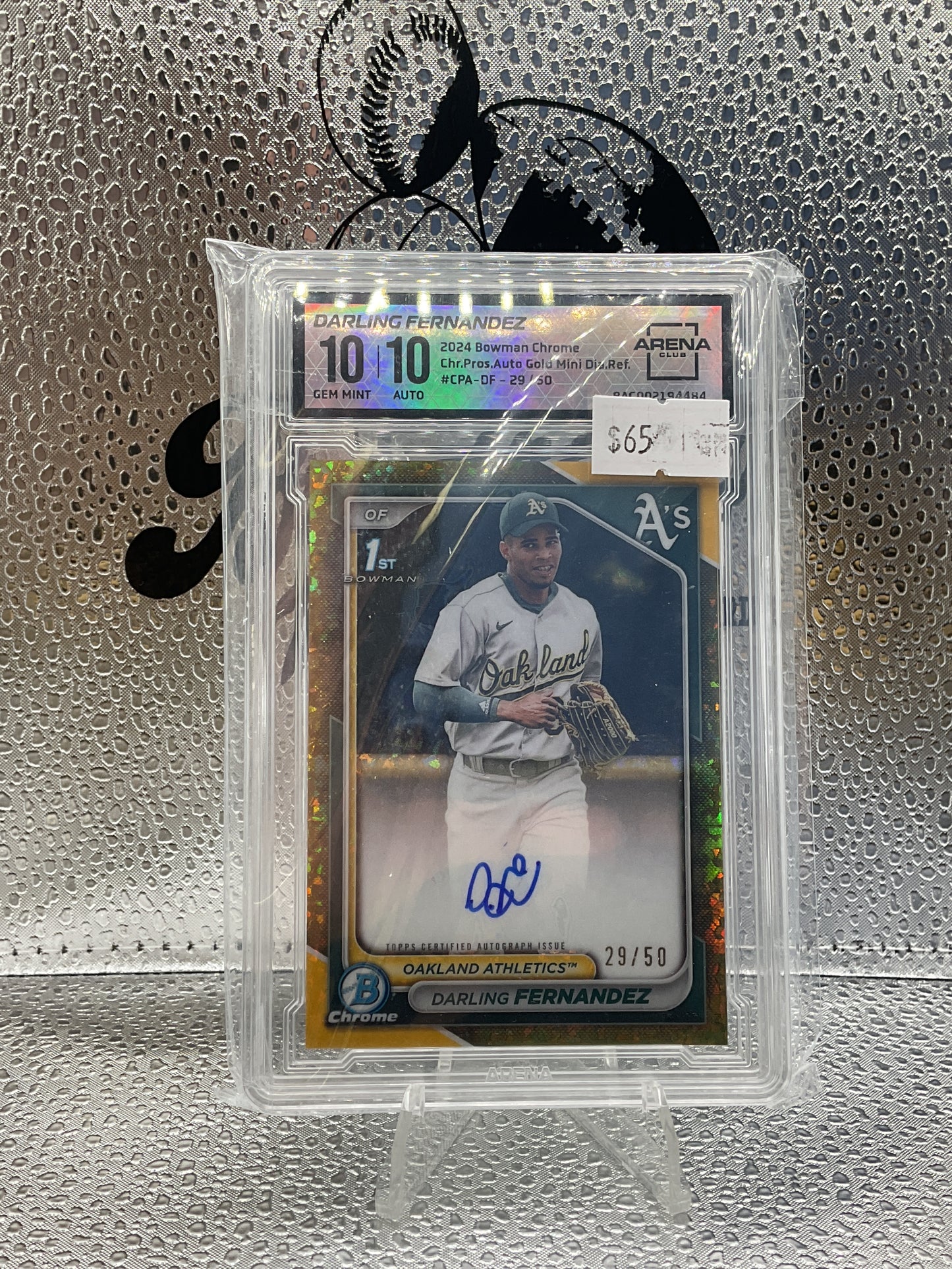 2024 Bowman Chrome Darling Fernandez Gold Auto /50 Arena Club 10