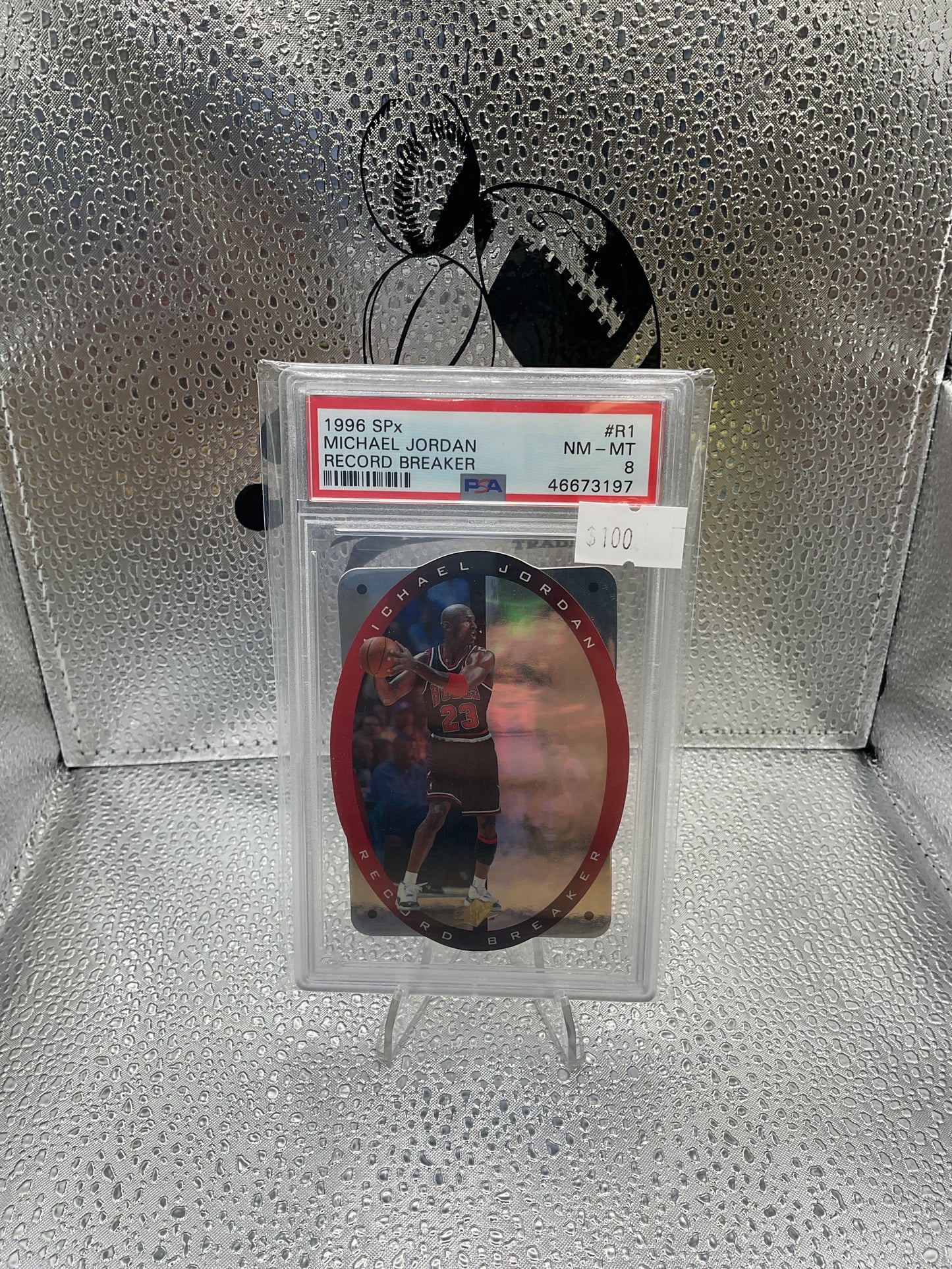 Michael Jordan 1996 SPx Record Breaker PSA 8 #R1