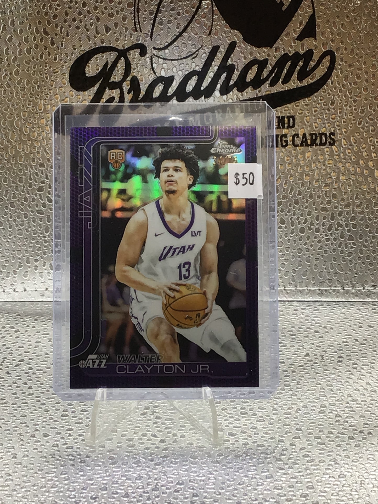 Walter Clayton Jr Topps Chrome RC