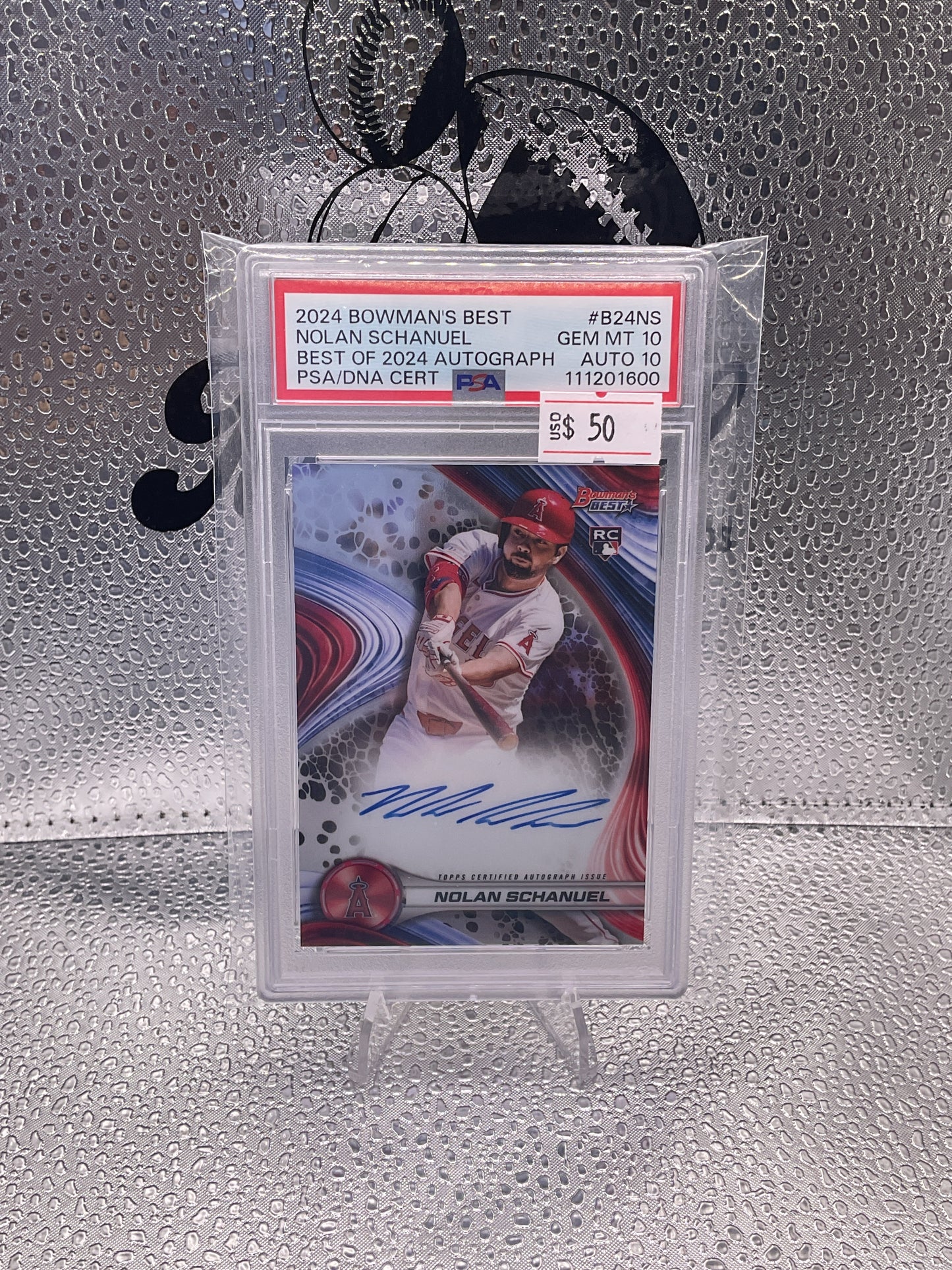 Nolan Schanuel Bowman Best 2024 Rookie
Auto on Card PSA 10 #B24-NS