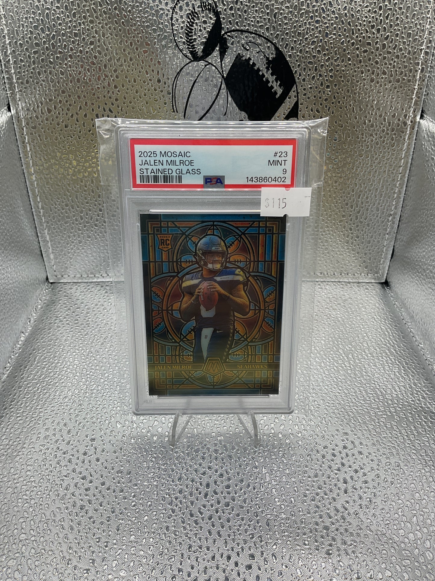 Jalen Milroe Stained Glass PSA 9