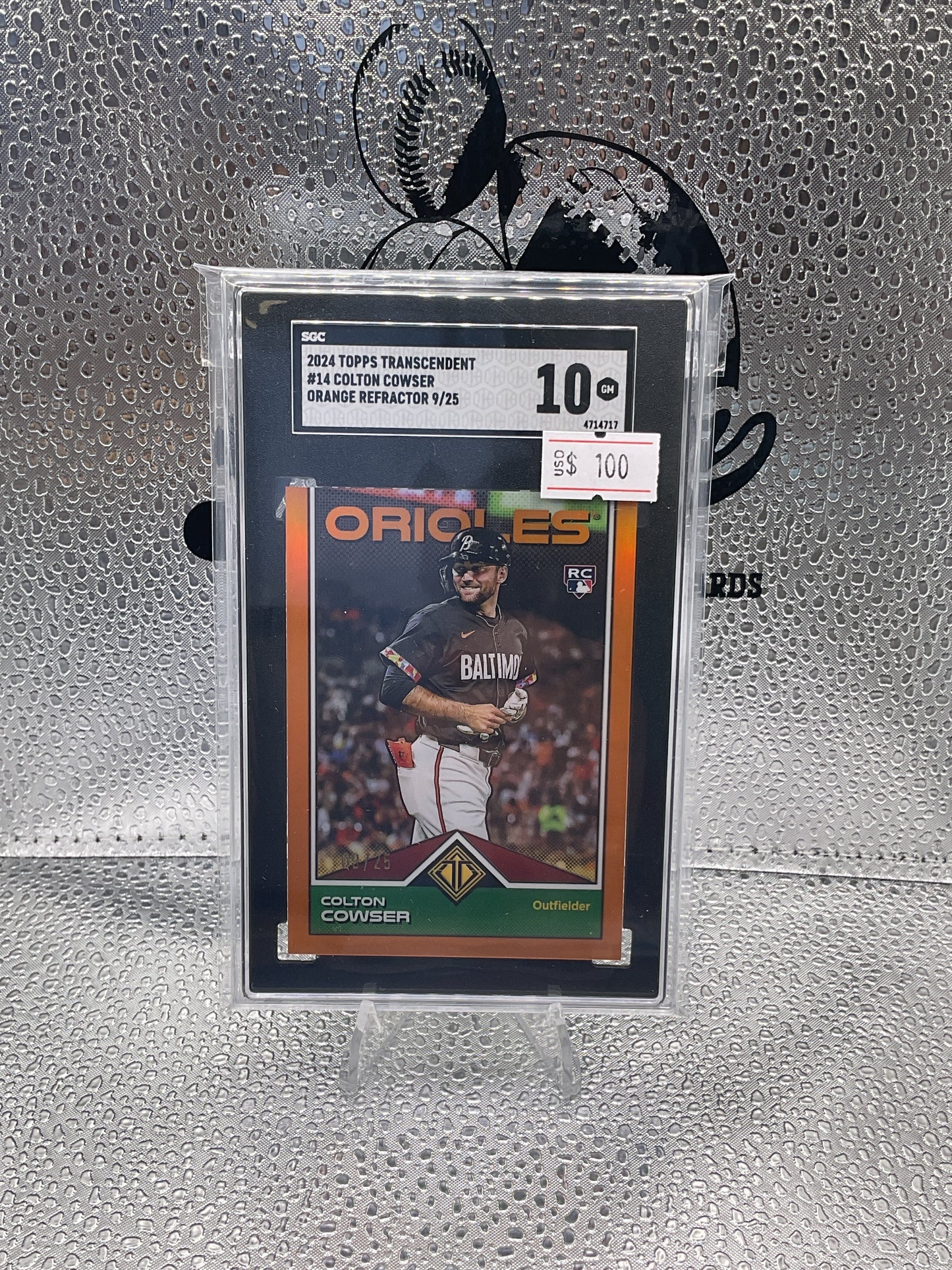 2024 Topps Chrome Transcendent #14
Colton Cowser Icons Rookie Orange 09/25
SGC 10