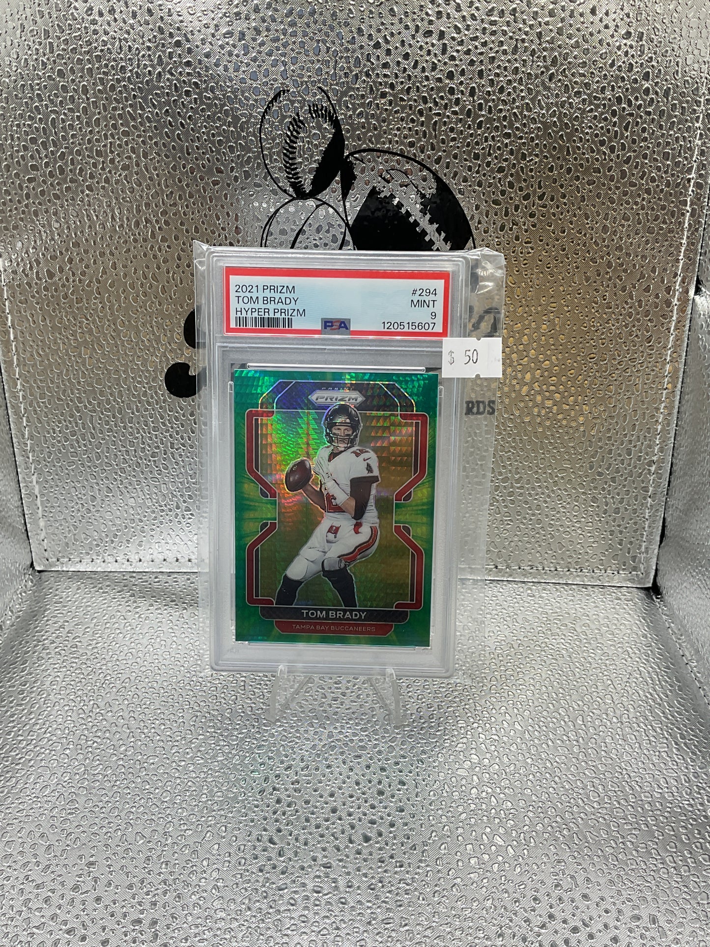 2021 Panini Hyper Prizm #294 Tom Brady Tampa Bay Buccaneers /175 PSA 9 MINT