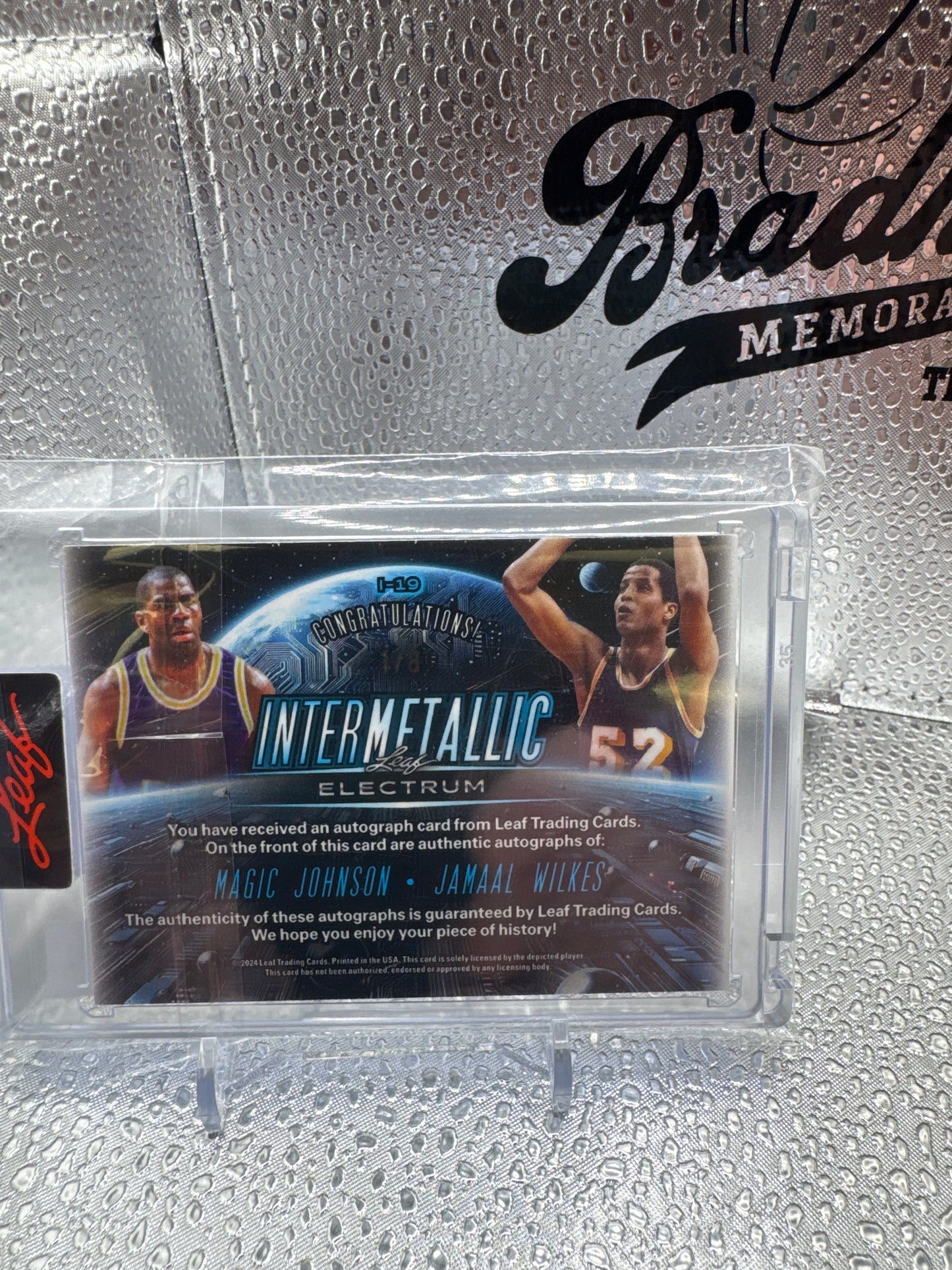 2024 Leaf Electrum Basketball Dual Auto. Magic Johnson, Jamaal Wilkes. 1/8