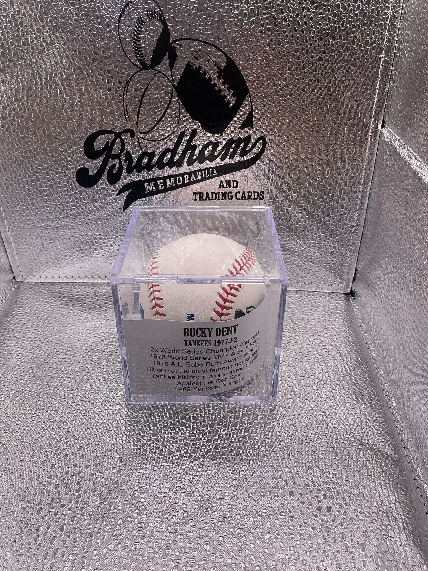 Bucky Dent auto baseball