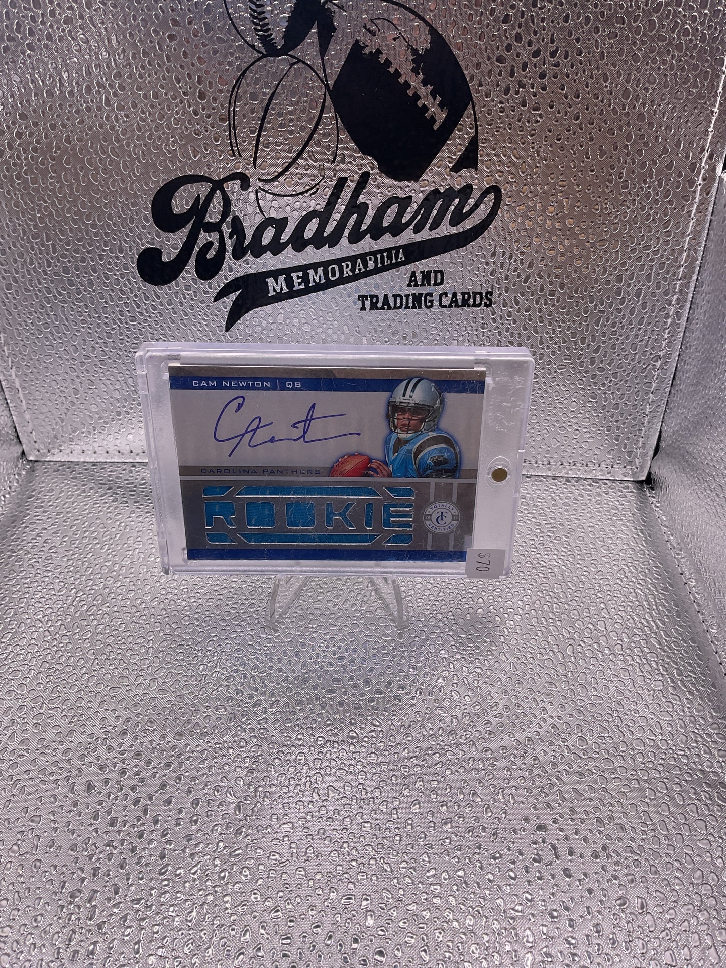 2011 Panini Totally Certified Cam Newton #207 Totally Blue 263/299 Autograph Rookie 2011